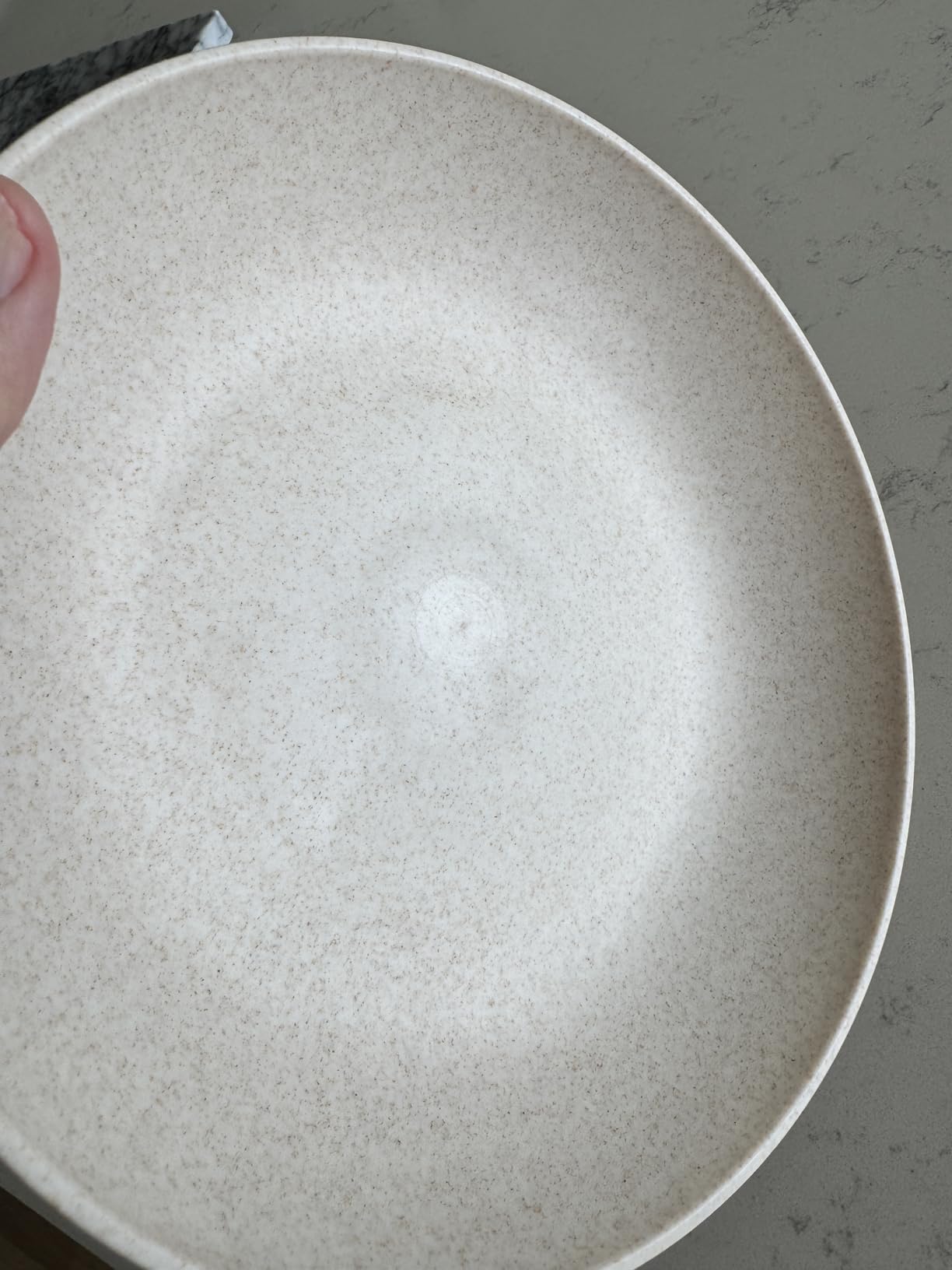 Grow Forward 16-piece Premium Wheat Straw Dinnerware Sets for 4 - Unbreakable Dishwasher & Microwave Safe Plastic Plates and Bowls Sets - Patio, Outdoors, RV, Camping Dishes - Sahara customer photo 2