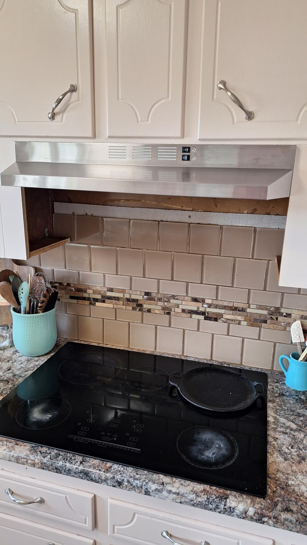 Range Hood 30 inch Under Cabinet, Stainless Steel Kitchen Vent Hood 280CFM, Built-in Kitchen Stove Hood w/Rocker Button Control, Ducted/Ductless Convertible Duct, 2 Speeds Fan, Bright LED Light customer photo 1