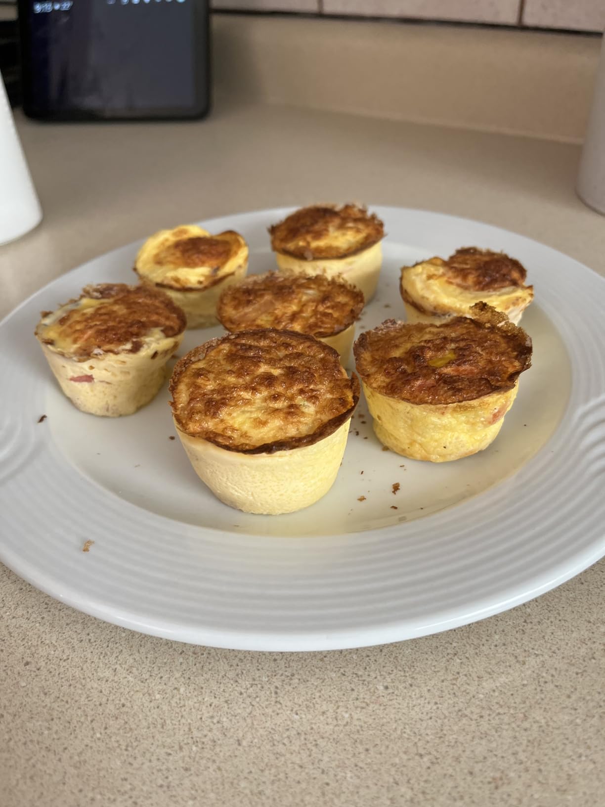 SHEbaking Silicone Egg Bite Molds Air Fryer Muffin Pan for Baking Non-Stick Silicone Egg Molds 7 Cups Air Fryer Cupcake Mold for Mini Muffins, Tart, Mini Cupcake BPA Free customer photo 2