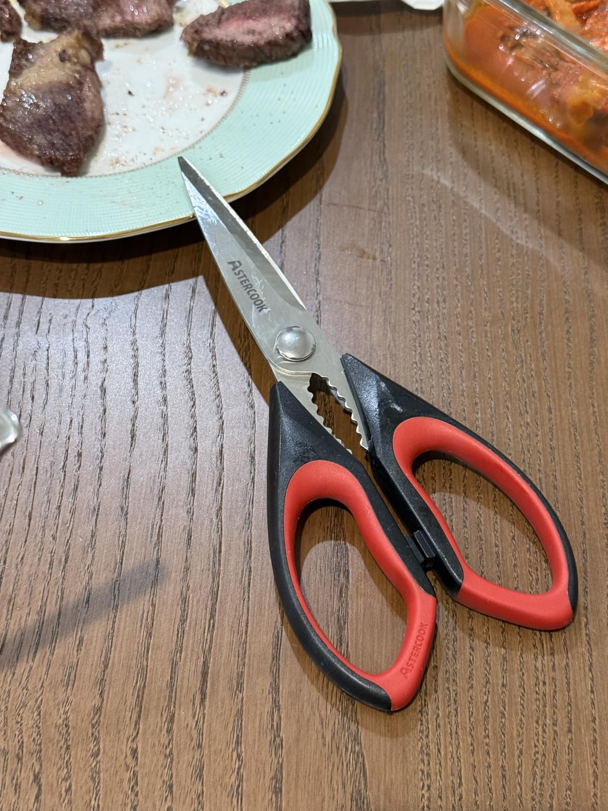 Astercook Kitchen Scissors All Purpose Heavy Duty,3 Pack Kitchen Shears Set,Stainless Steel Kitchen Gadgets for Cutting Food,Poultry,Meat,Vegetable,Herb Dishwasher Safe Utility Tools Home Gift customer photo 2