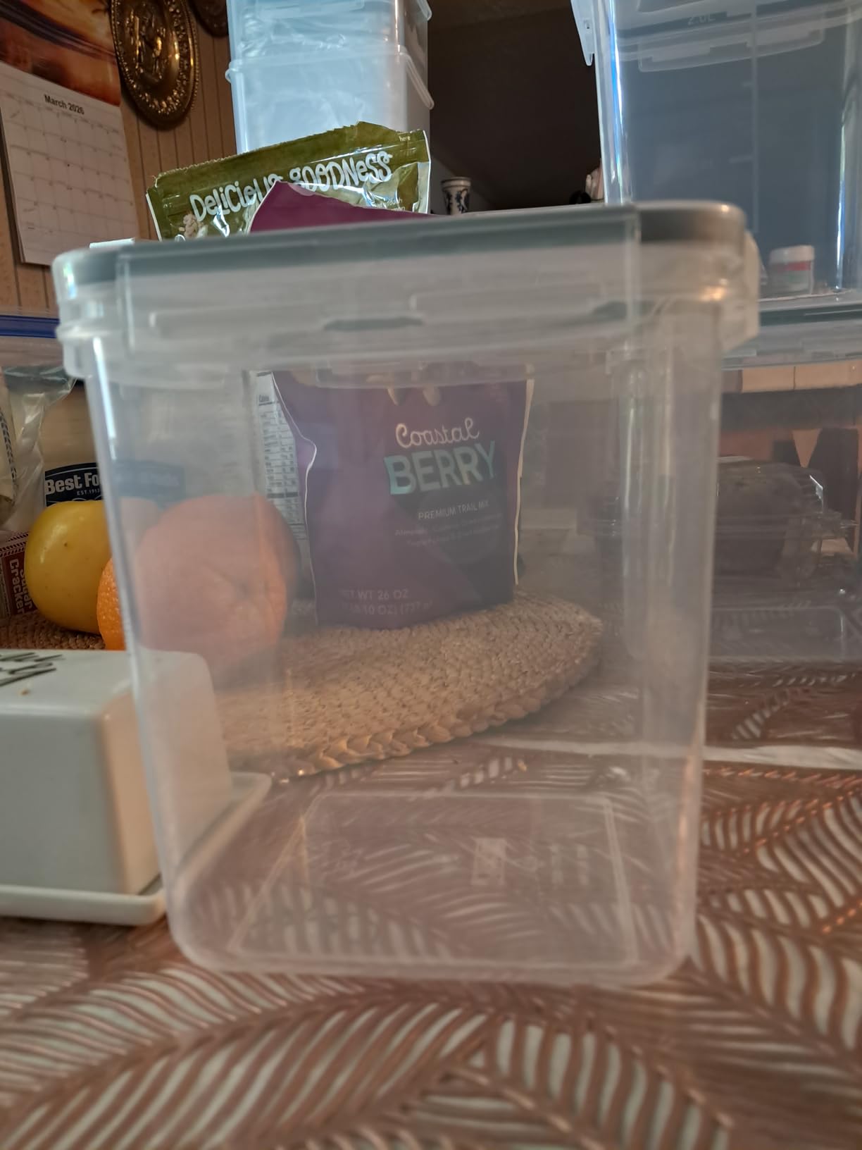 Vtopmart 10 PCS Flour and Sugar Storage Container, Large Airtight Food Canisters with Lids for Kitchen, Pantry Organization, BPA Free, Black customer photo 1