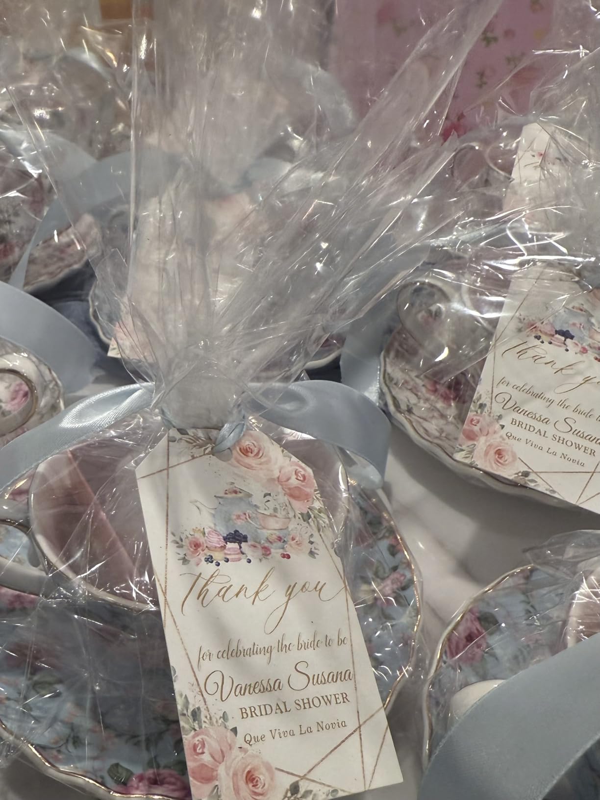 Agyiuns Tea Cup and Saucers, 6.4oz Floral Tea Cups with Gold Trim, Porcelain Teacup, Coffee Cappuccino Espresso Latte Mugs for Party Birthday, Party Cafe Home, Christmas Gift (White) customer photo 2