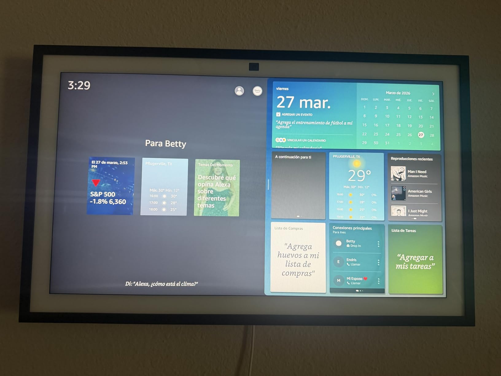 Amazon Echo Show 15 (newest model), Full HD 15.6