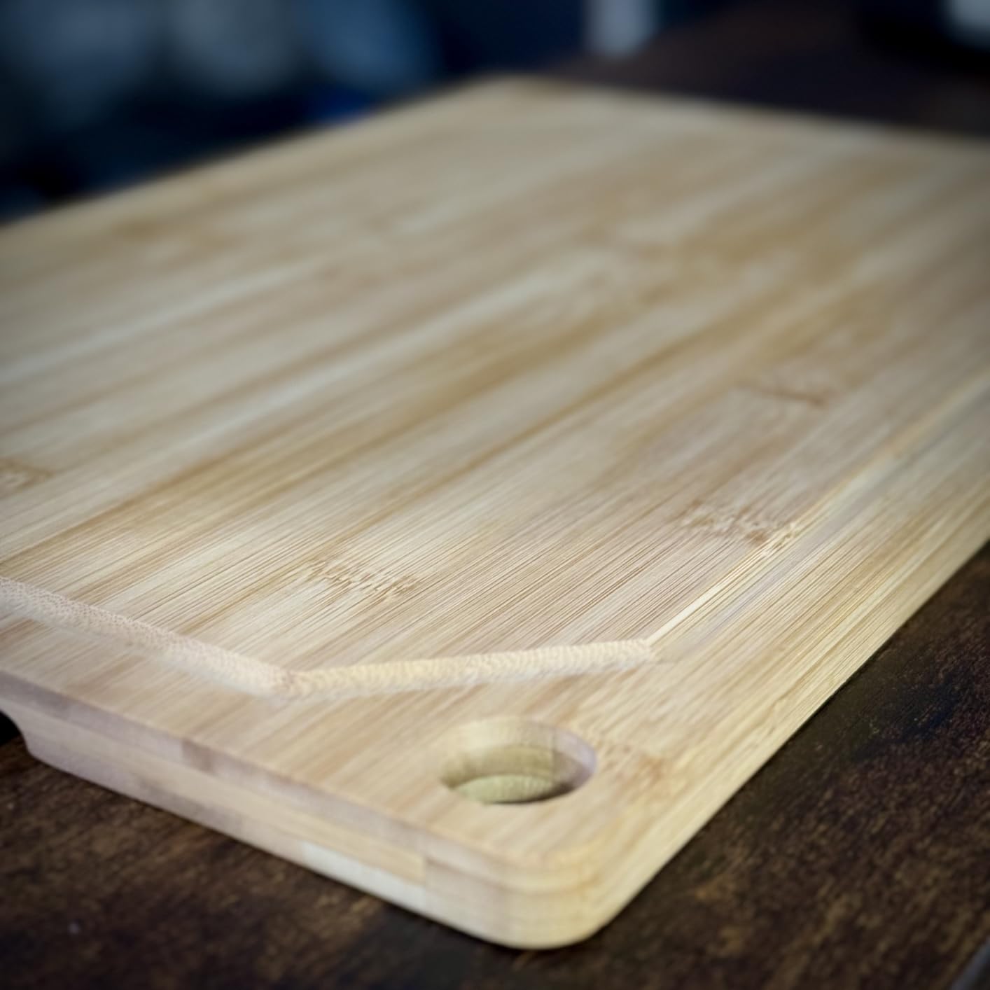 24 x 18 Extra Large Bamboo Serving Boards for Kitchen, Heavy Duty Wood Butcher Block Chopping Board with Handle and Juice Groove for Meat, Large Charcuterie Board, Over the Sink Cutting Board customer photo 1