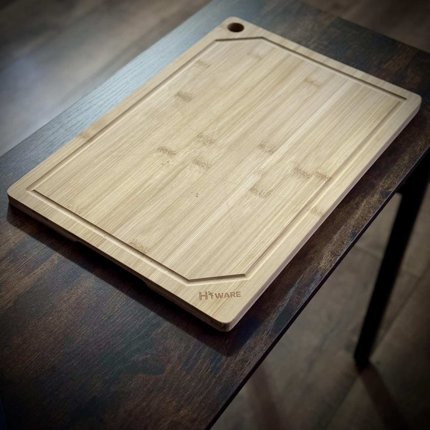 24 x 18 Extra Large Bamboo Serving Boards for Kitchen, Heavy Duty Wood Butcher Block Chopping Board with Handle and Juice Groove for Meat, Large Charcuterie Board, Over the Sink Cutting Board customer photo 2