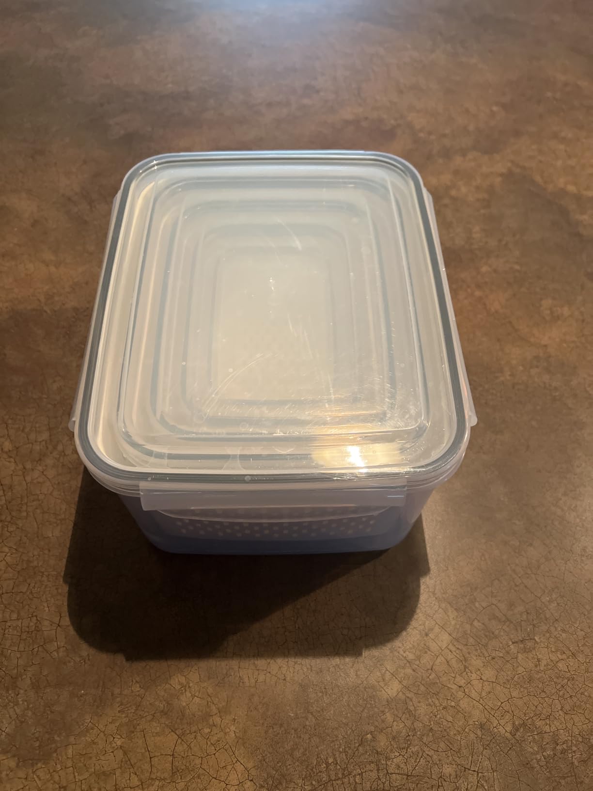 5-Pack Fruit Storage Containers for Fridge with Removable Colanders, 4 in 1 Produce Storage Containers with Lids, Leakproof Fridge Organizer Bins for Salad Berry Lettuce Vegetables Meat Keeper Fresh customer photo 1