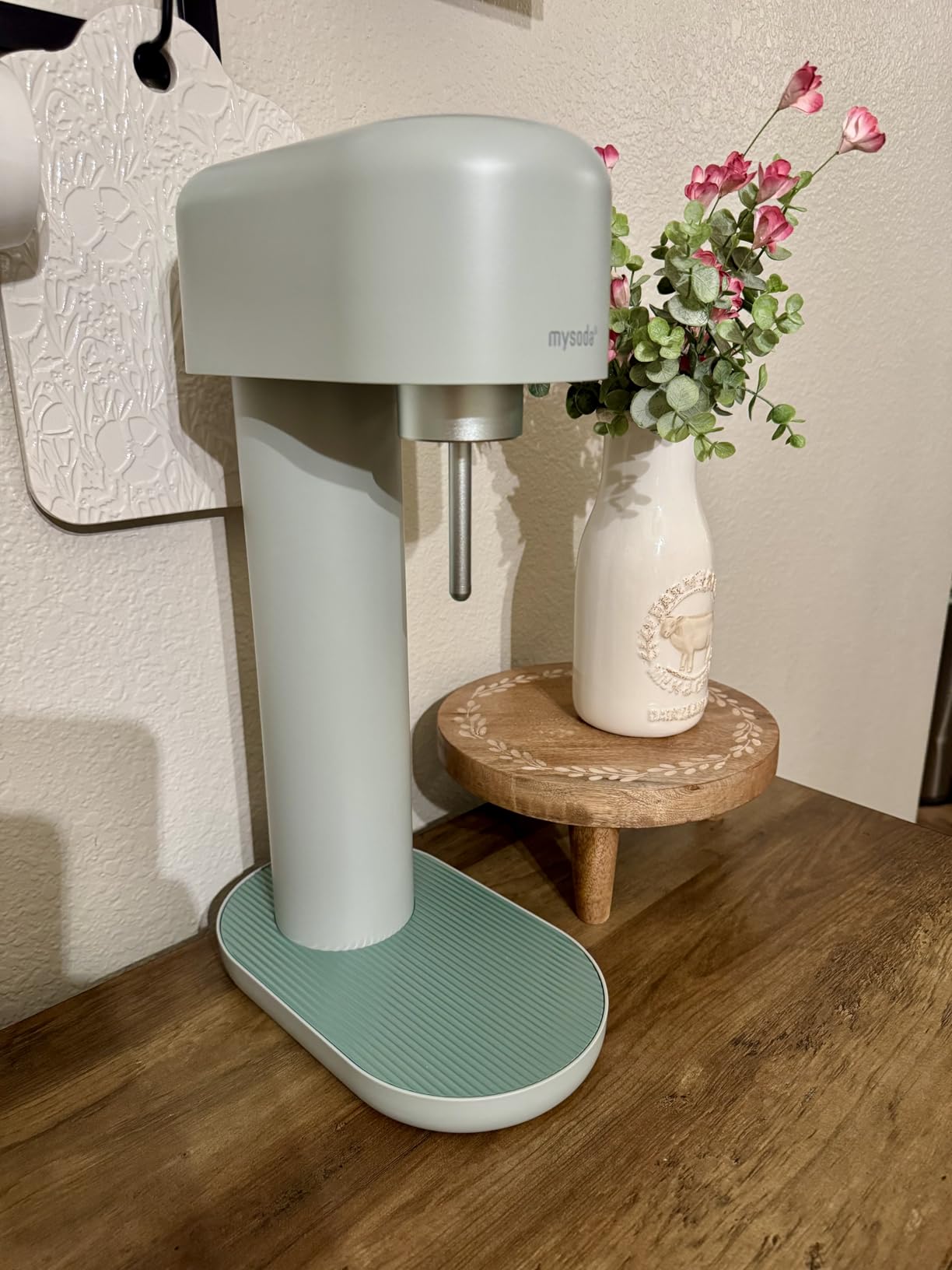 Mysoda Ruby 2 Soda Streaming Machine - Silent and Long-Lasting Aluminium Soda Maker with 1L Water Bottle - Without CO2 Cylinder - Black Silver customer photo 2