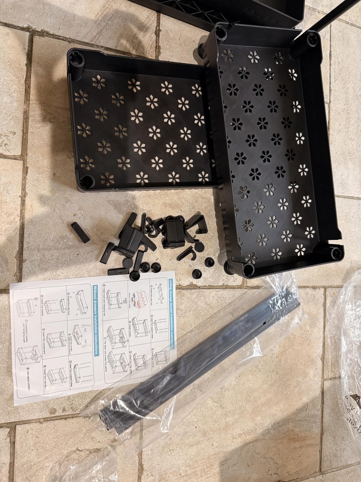 Sevenblue 3 Pack Under Sink Organizers,2-Tier Multi-Use Kitchen and Bathroom Organizers and Storage with Sliding Drawers,Bathroom Cabinet Organizer (Black,12.8 Inch) customer photo 1