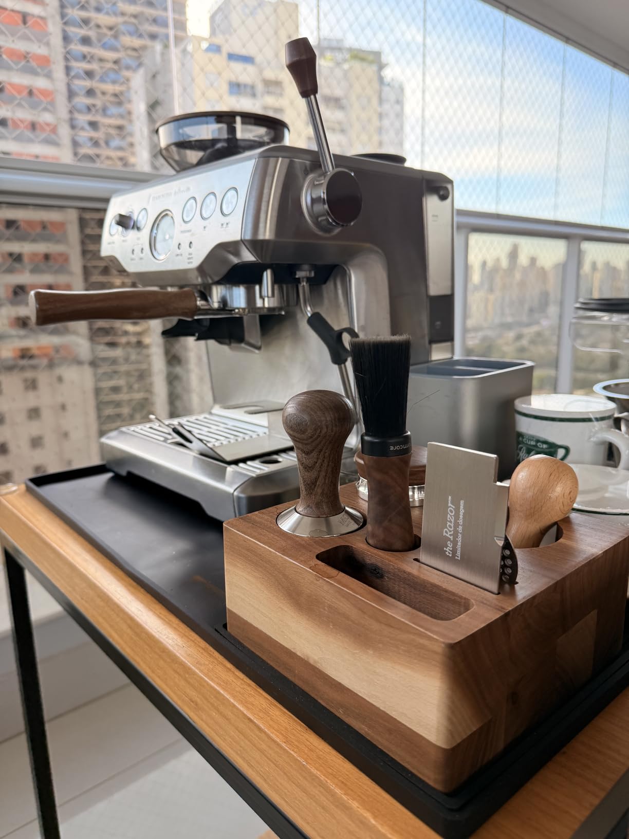 Normcore Barista Brush - Coffee Cleaning Brush - Genuine American Walnut Wood Handle Espresso Brush Cleaner - Coffee Bar Brush Espresso Grinder Brush - Coffee Cleaning Tool customer photo 2