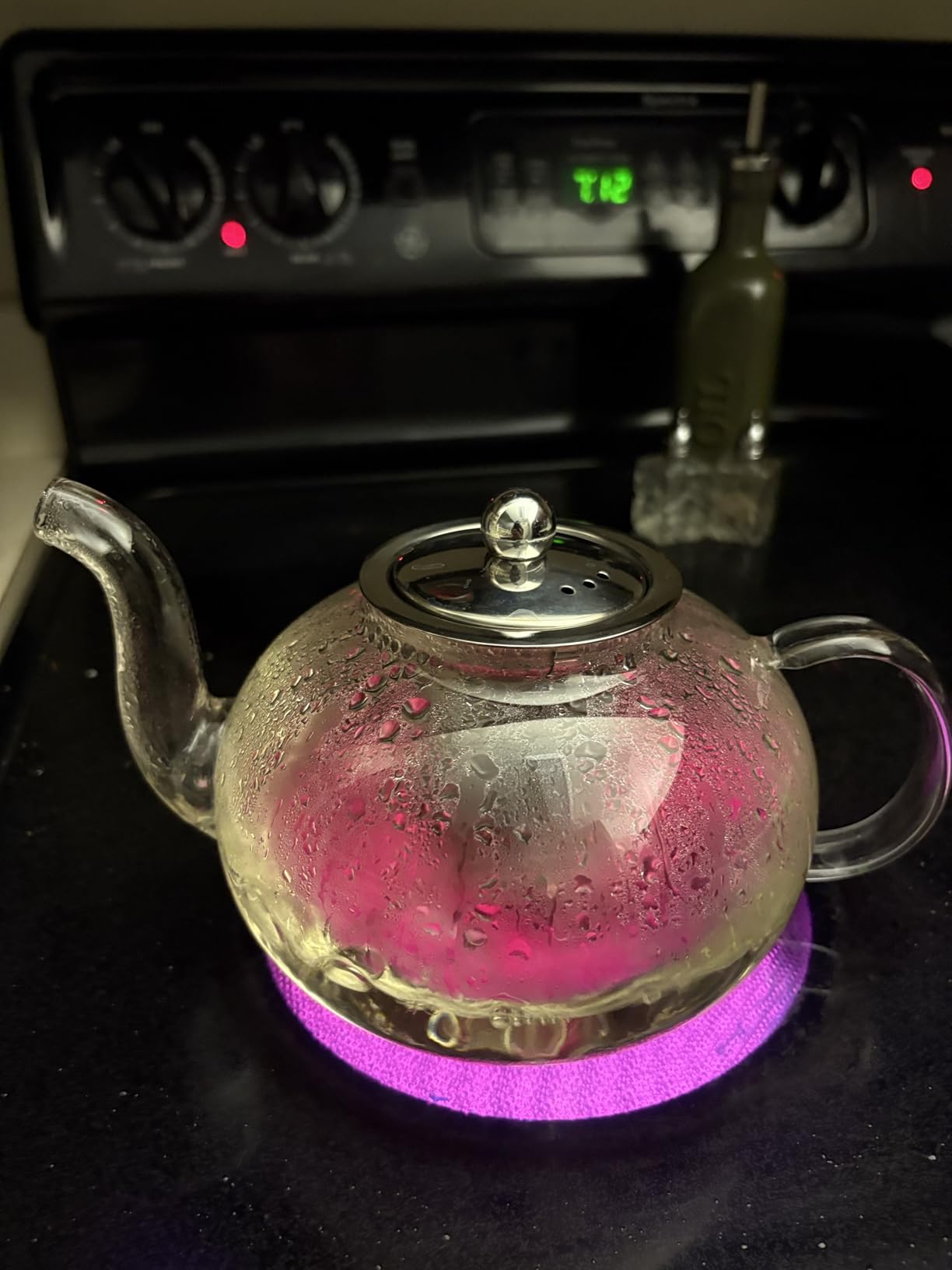 PARACITY Glass Teapot Stovetop 20 OZ/600ml, Tea pot with Removable 18/8 Stainless Steel Infuser, Borosilicate Clear Tea Kettle, Teapot Blooming and Loose Leaf Tea Maker Tea Brewer for Camping, Travel customer photo 1