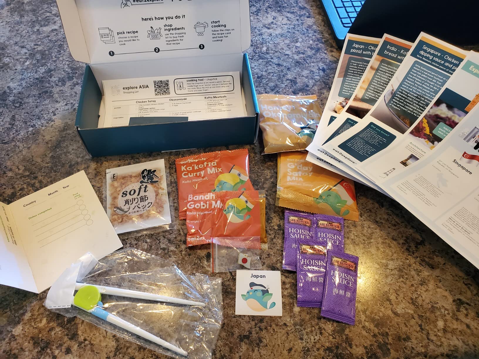 eat2explore Cooking Kits for Kids 17 Pcs - Interactive & Educational Kids Cooking Sets Real for Ages 5 and Up, 3 Recipe Cards & Global Ingredients - Fun for Young Chefs (Japan Edition) customer photo 1