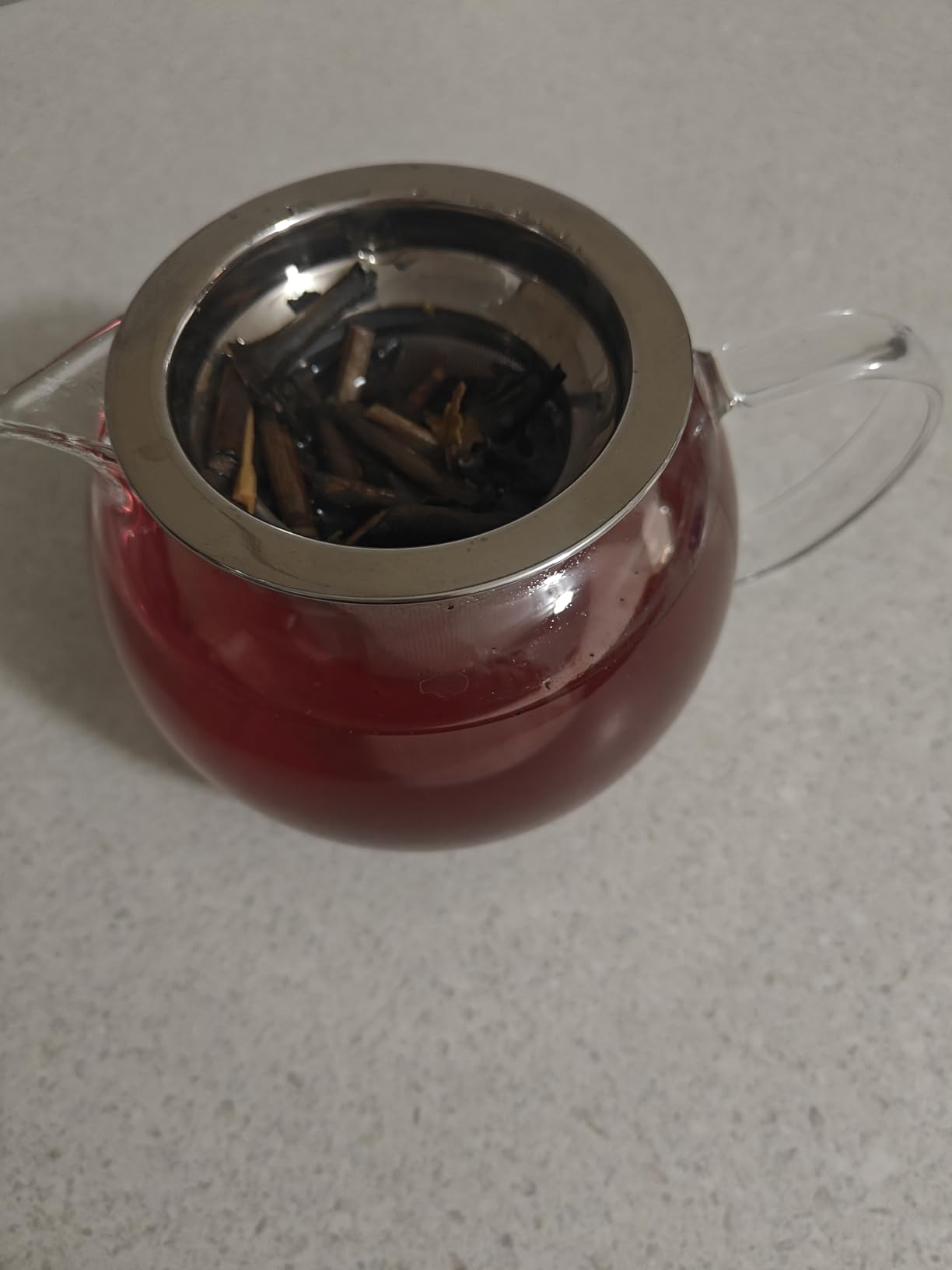 PARACITY Glass Teapot Stovetop 22 OZ/650ml, Tea pot with Removable 18/8 Stainless Steel Infuser, Borosilicate Clear Tea Kettle, Teapot Blooming and Loose Leaf Tea Maker Tea Brewer for Camping, Travel customer photo 2