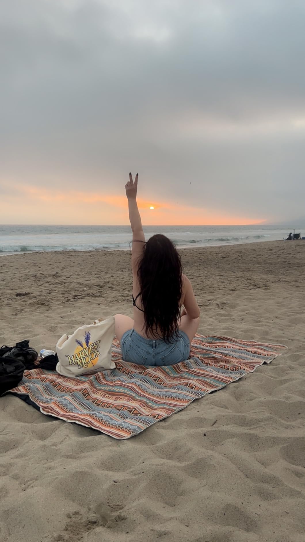 Extra Large Waterproof Picnic Blanket | Portable Camping & Beach Mat | Sand Free with Carry Strap | Park Blanket for Grass, Hiking, Travel, Concerts, Indoor (Orange) customer photo 1