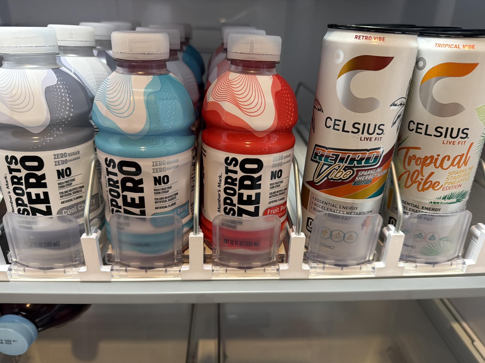 Drink Organizer for Fridge, Soda Can Dispenser for Refrigerator, Automatic Drink Dispenser for Fridge Holds up to 25 Cans, 5 Row customer photo 1