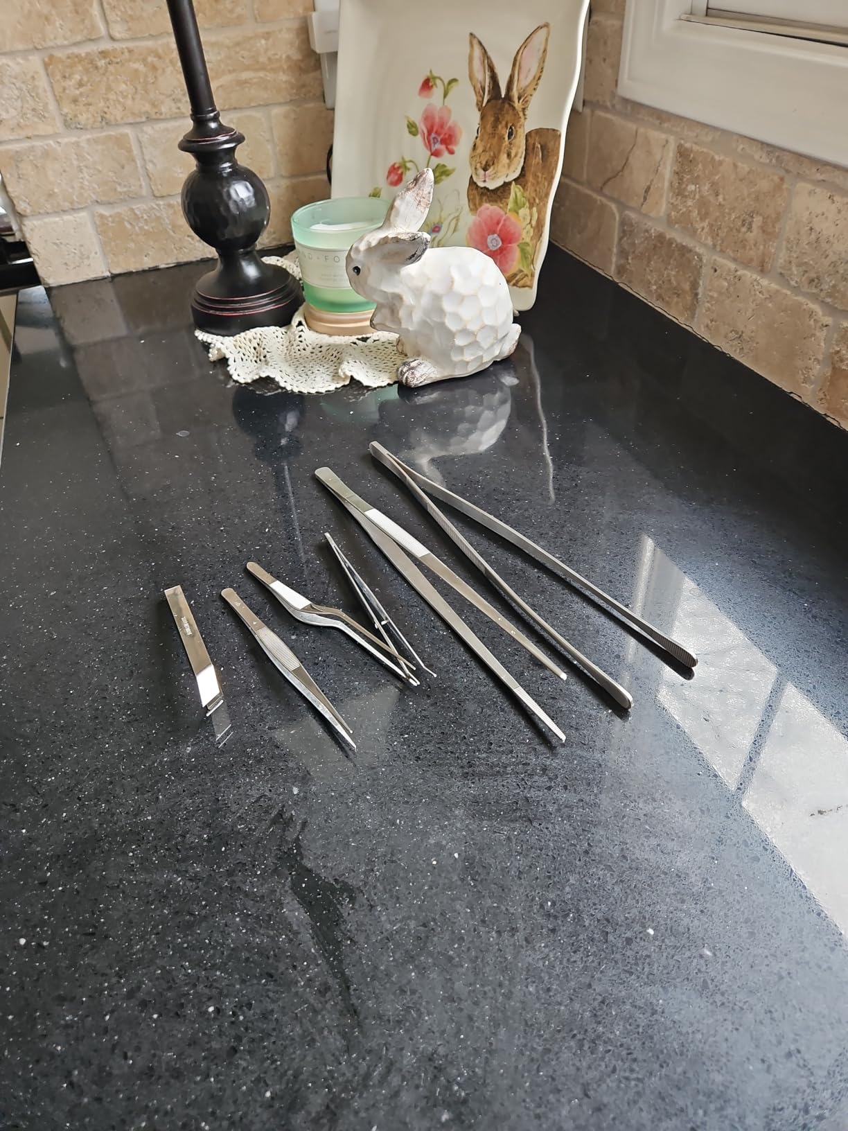 JETKONG 6 Pcs Cooking Tweezer Tongs, 12'' and 6.3