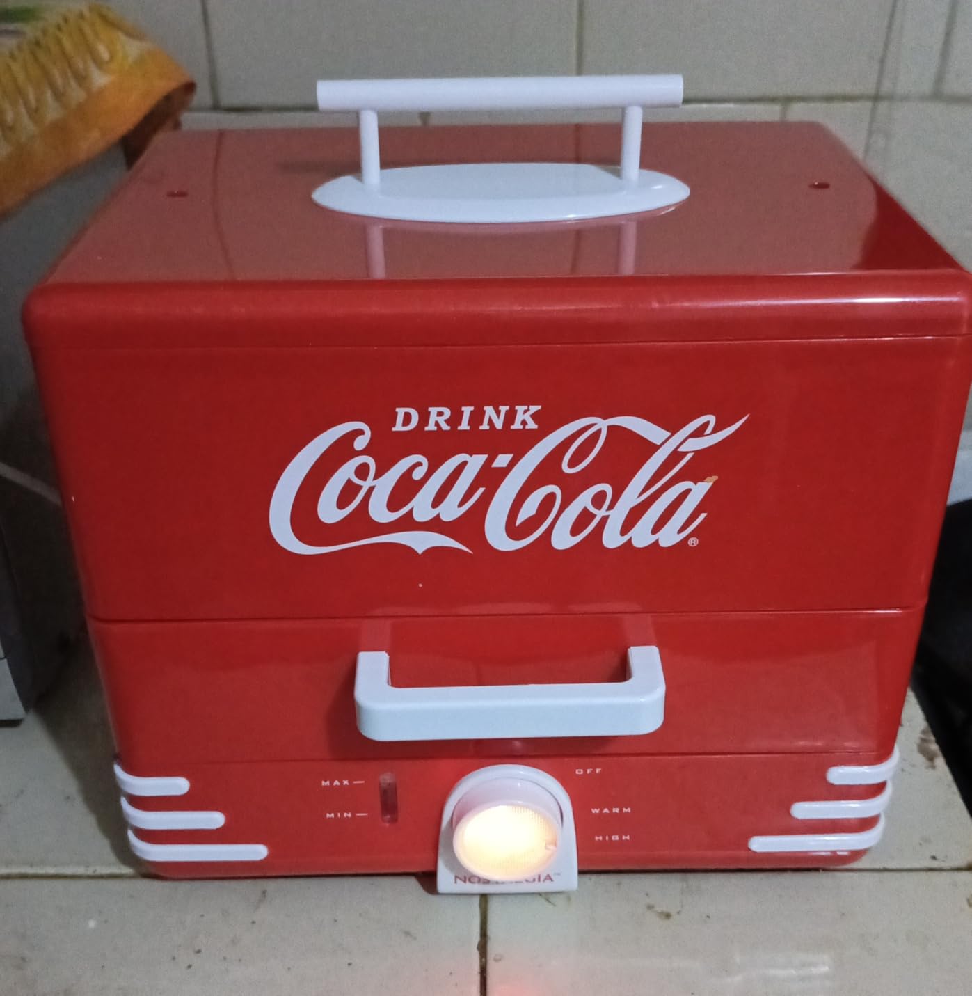 Nostalgia, Game Day Hot Dog Steamer and Bun Warmer, Fits 20 Dogs and 8 Buns, Steams Pot Stickers, Veggies, Potatoes, and Other Appetizers or Toppings customer photo 1