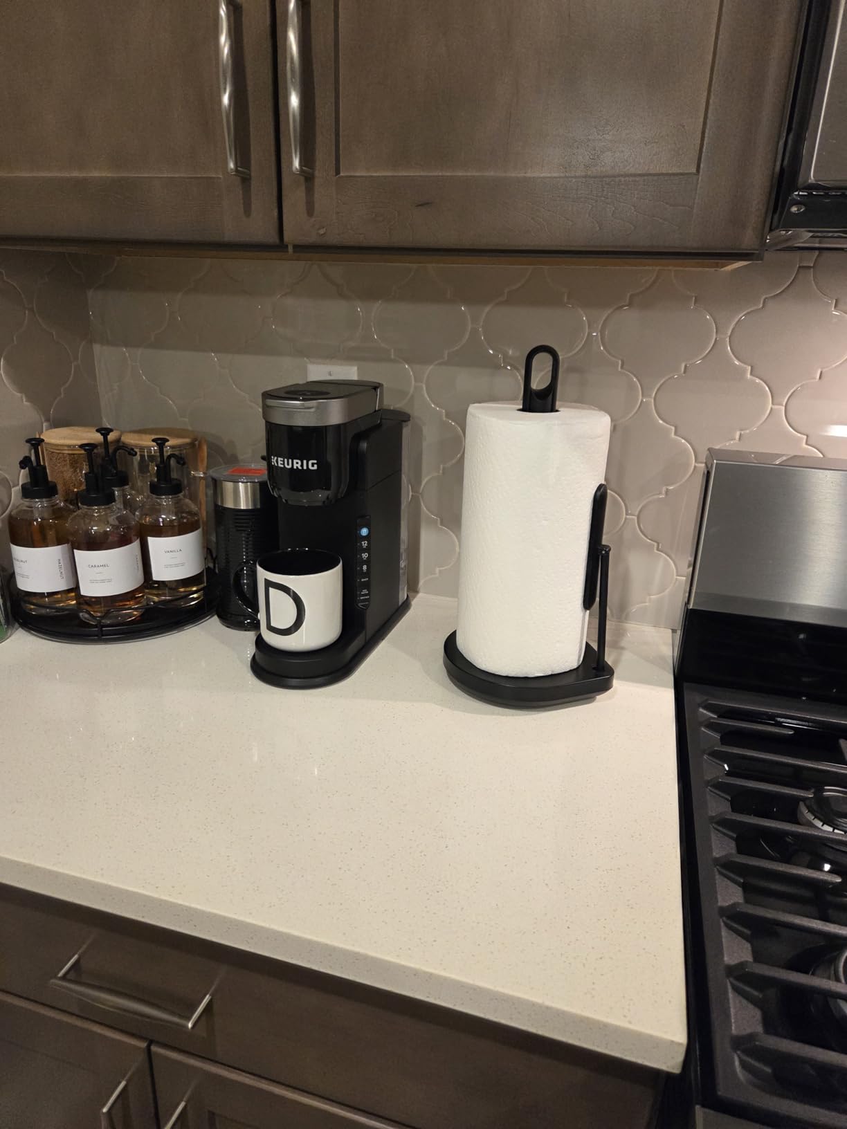 simplehuman Standing Paper Towel Holder with Spray Pump, Brushed Stainless Steel customer photo 2