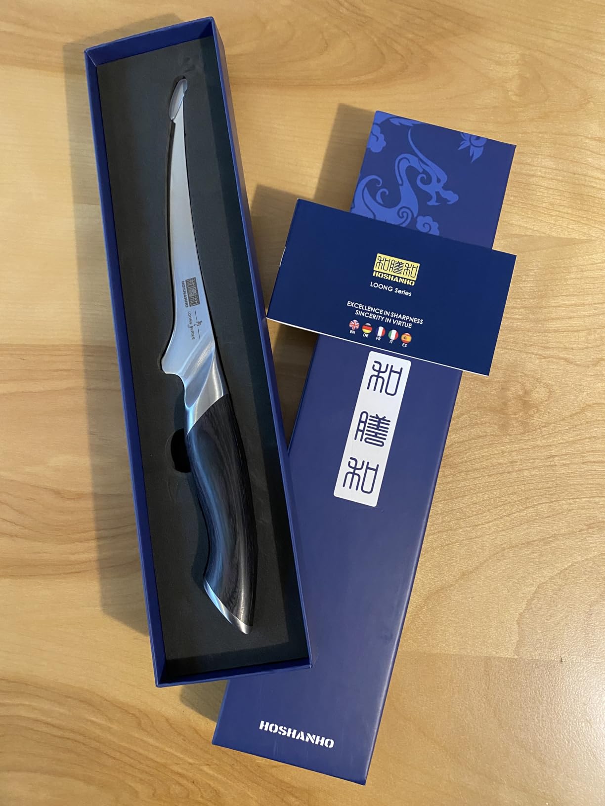 HOSHANHO Fillet Knife 7 Inch, Super Sharp Boning Knife in High Carbon Stainless Steel, Professional Japanese Fish Knives for Meat Poultry Cutting customer photo 2