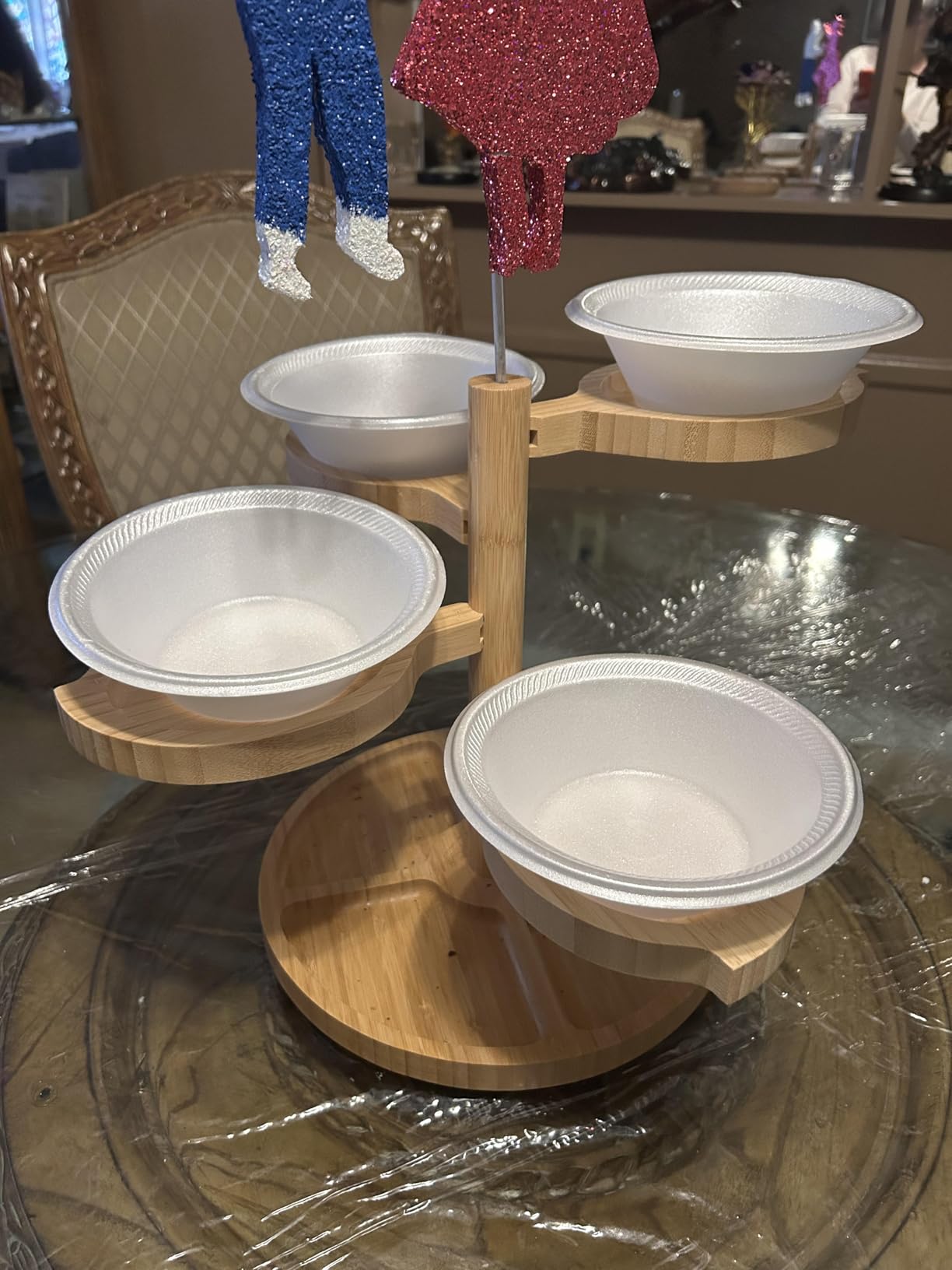 UTCG Charcuterie Board Gifts for Women: Bamboo Folding Cheese Board with Knife Set - Unique White Elephant Gift, Valentine Christmas Birthday Party House Warming Gift for Mom Wife Girlfriend customer photo 1