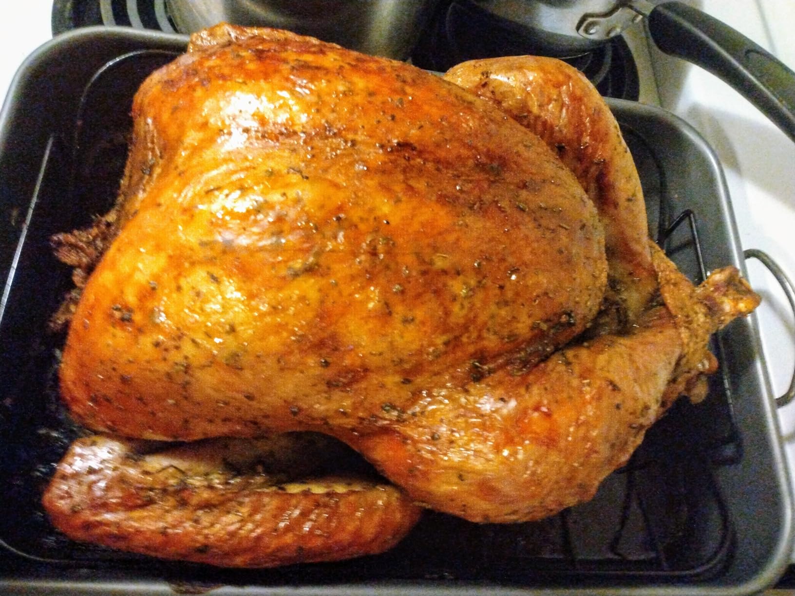 Glad Roasting Pan Nonstick 11x15 - Heavy Duty Metal Bakeware Dish with Rack customer photo 2