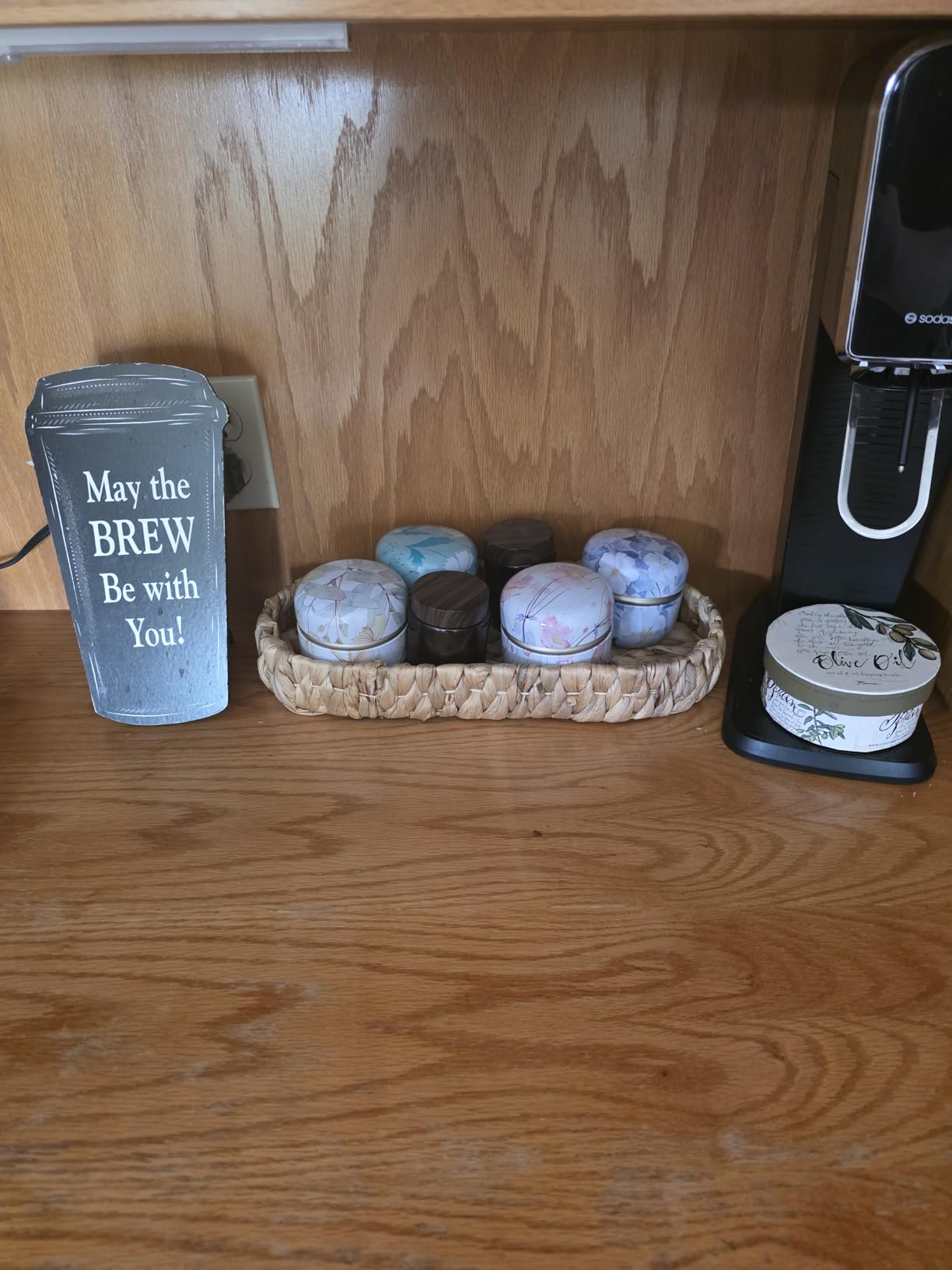 HAN SHENG 6 Pcs Airtight Tea Storage Tins 10 OZ, Vintage Style Food Containers for Loose Leaf Tea & Herbs, Coffee Beans, Spices, Sugar - Floral Embossed Design customer photo 1