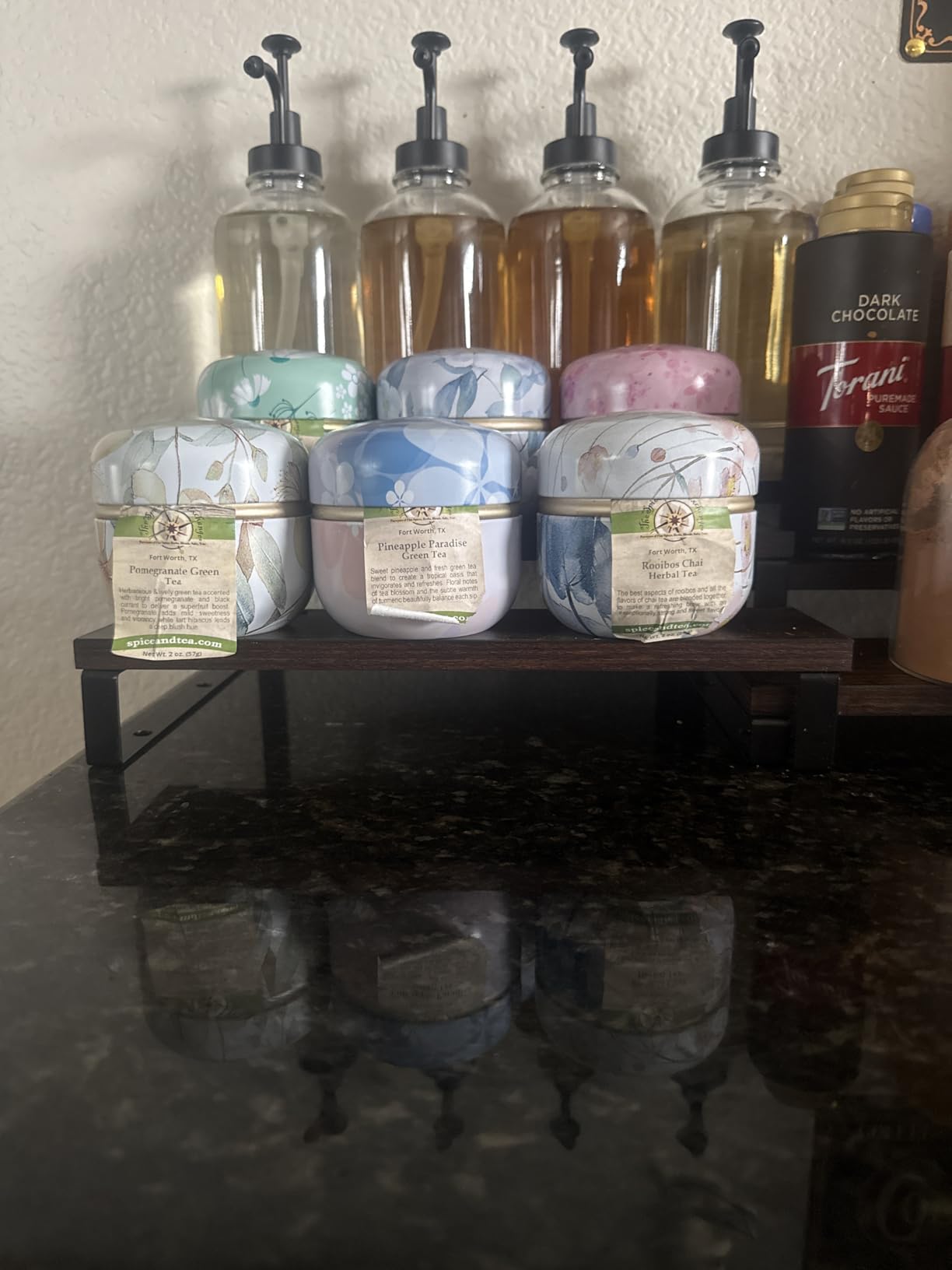 HAN SHENG 6 Pcs Airtight Tea Storage Tins 10 OZ, Vintage Style Food Containers for Loose Leaf Tea & Herbs, Coffee Beans, Spices, Sugar - Floral Embossed Design customer photo 2