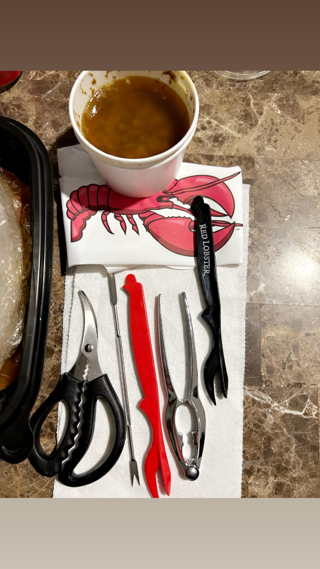 suoundey Seafood Cracker Tool Set With Lobster Sheller Stainless Steel Crab Crackers Crab Leg Fork Seafood Scissors And Storage Bag, Crab Leg Pick Utensils Set Crab Eating Tools (9Pcs) customer photo 1