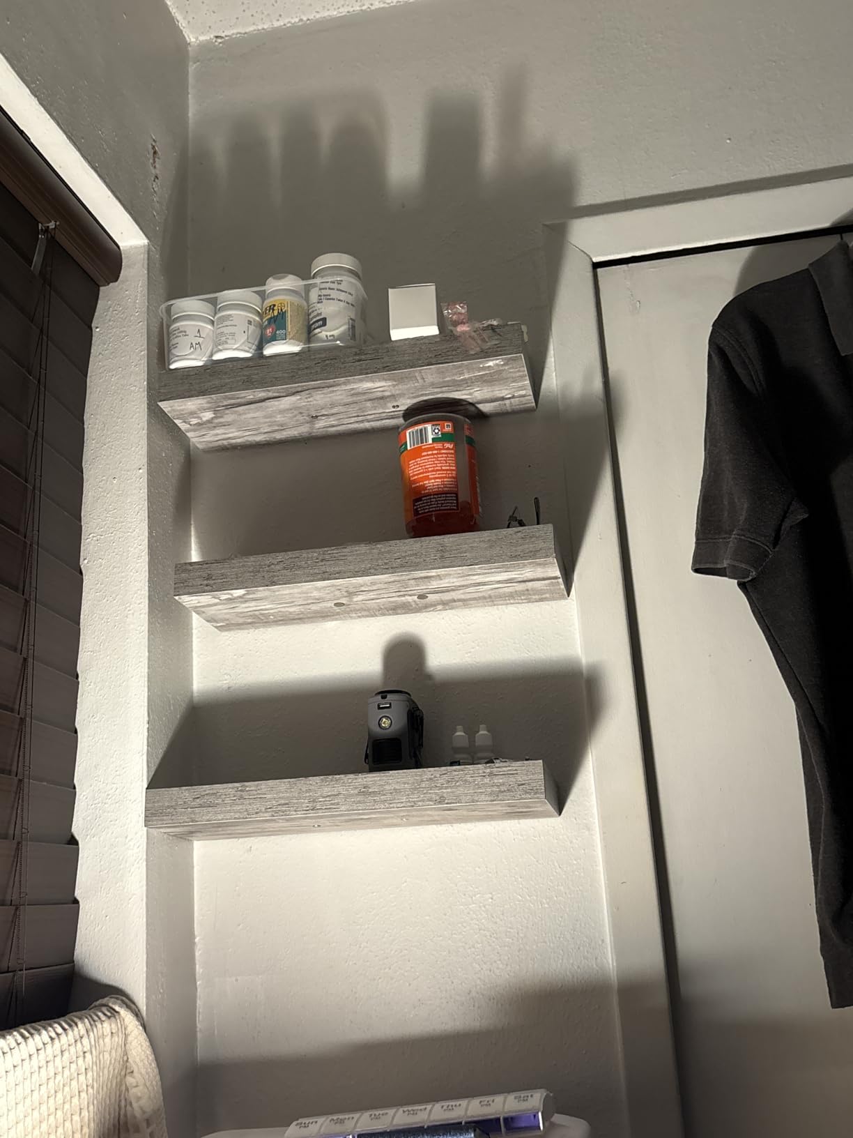 Sorbus Floating Shelves for Wall - 16 Inch Floating Shelf for Kitchen, Bedroom, Living Room, Bathroom, Home & Wall Decor - Mounted Bathroom Shelves with Invisible Brackets (Maple Wood, 3 Pack) customer photo 2