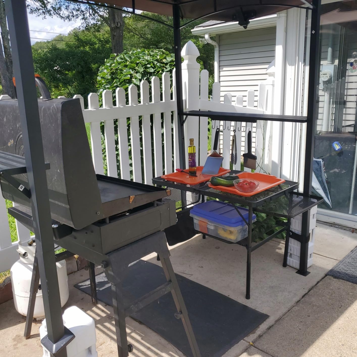 WildFinder Folding Table with 2 Wing Panels, 3x2 FT Camping Table with Mesh Desktop,Height Adjustable Folding Grill Table with Mesh Bag,Portable Outdoor Table for Picnic,Camping,BBQ,Beach(Black) customer photo 2