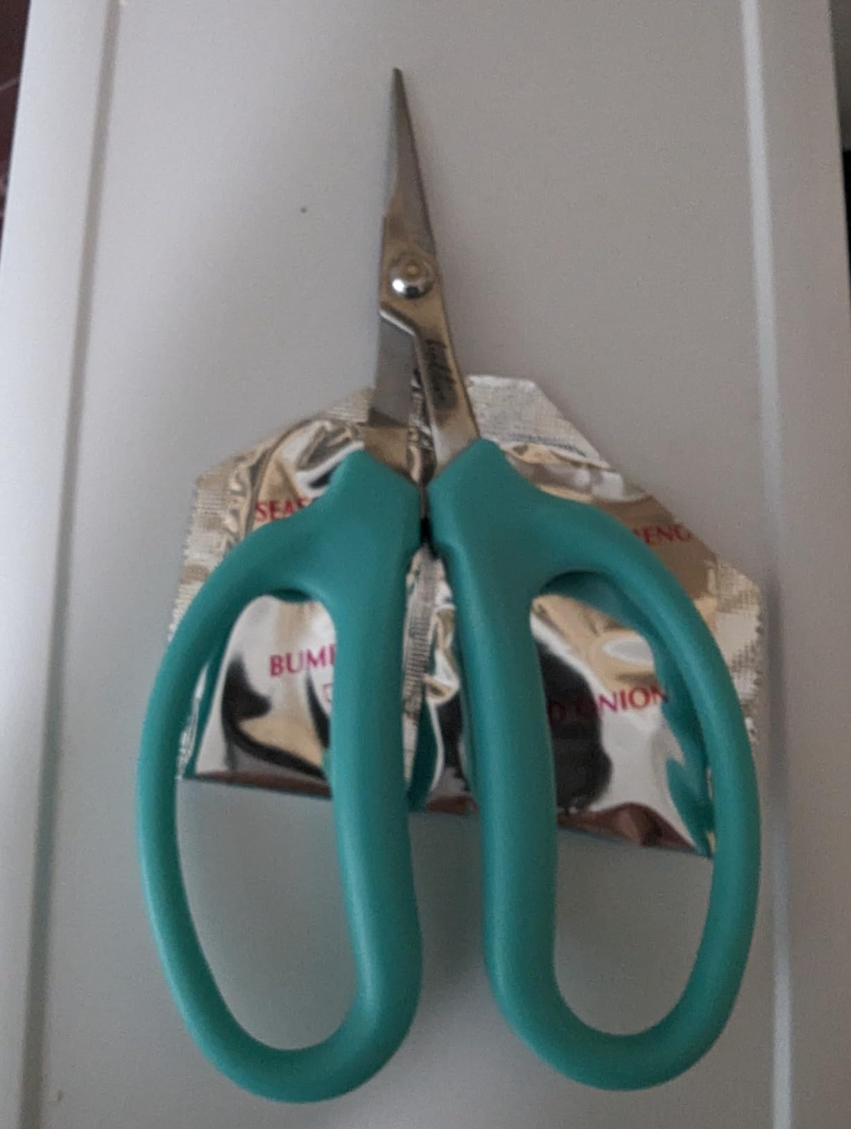 Beaditive Culinary Herb Scissors - Compact 6.5-Inch Stainless Steel Kitchen Scissors - Dishwasher Safe - Sharp Tip for Snipping Fresh Herbs customer photo 1