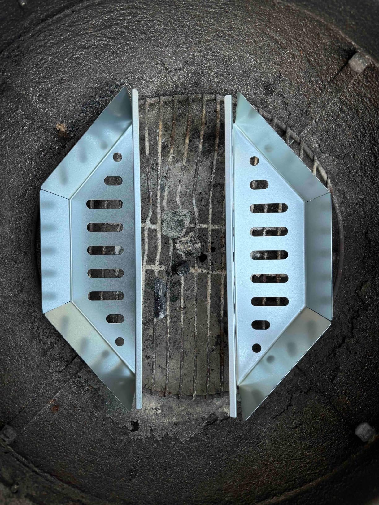 Charcoal Basket Set of 2 - BBQ Charcoal Grill Basket Holders, Heavy Duty Grill Accessories Replacement for Weber 22