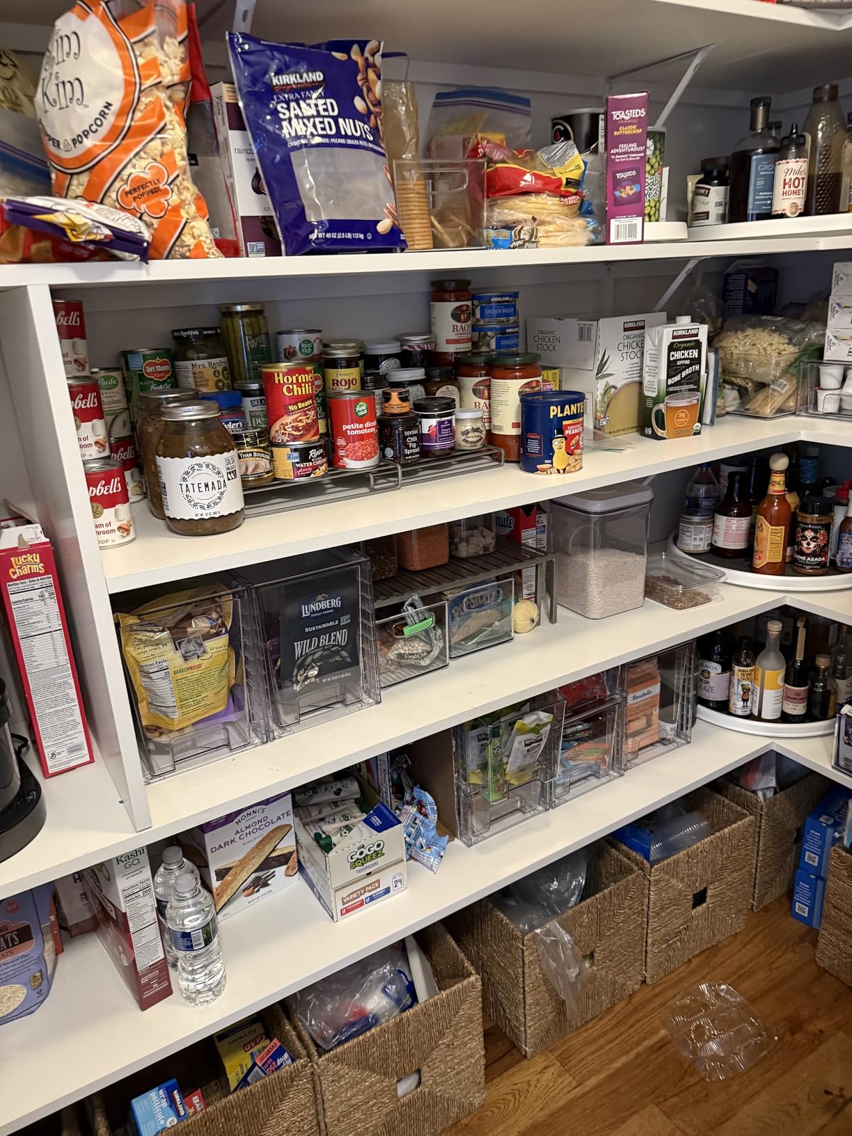 Vtopmart 4 Pack Stackable Storage Drawers,Clear Acrylic Drawer Organizers with Handles, Easily Assemble for Fridge, Bathroom,Kitchen Undersink,Cabinet,Pantry Organization and Storage customer photo 2