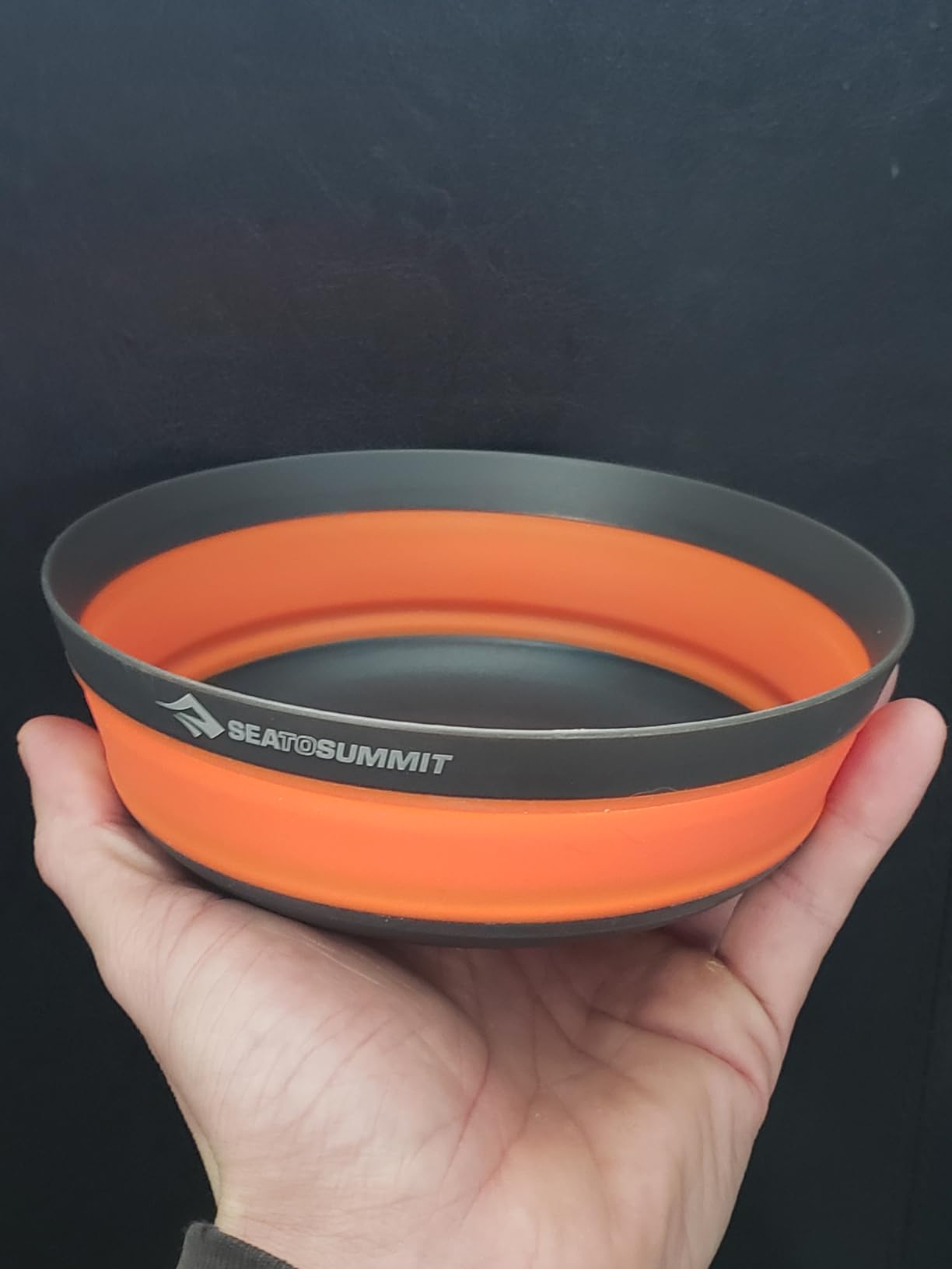 Sea to Summit Frontier Ultralight Collapsible Bowl, Large (30 fl oz), Puffins Bill Orange customer photo 2