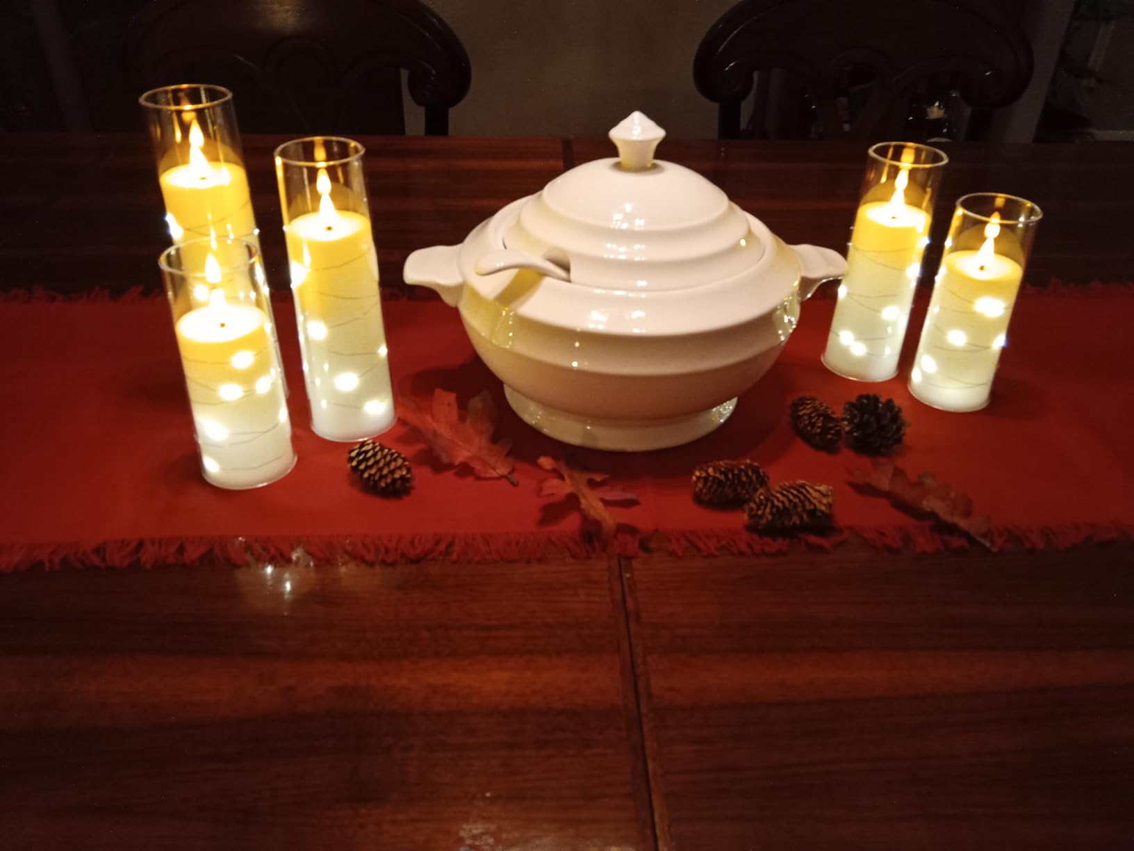 Casserole Dish with Serving Handle, 2.7-quart White French Soup pot, Ceramic Tureen with Lid and Ladle, for Dinner and Party, Microwave, Dishwasher, Oven Safe 11.6 Inch customer photo 1