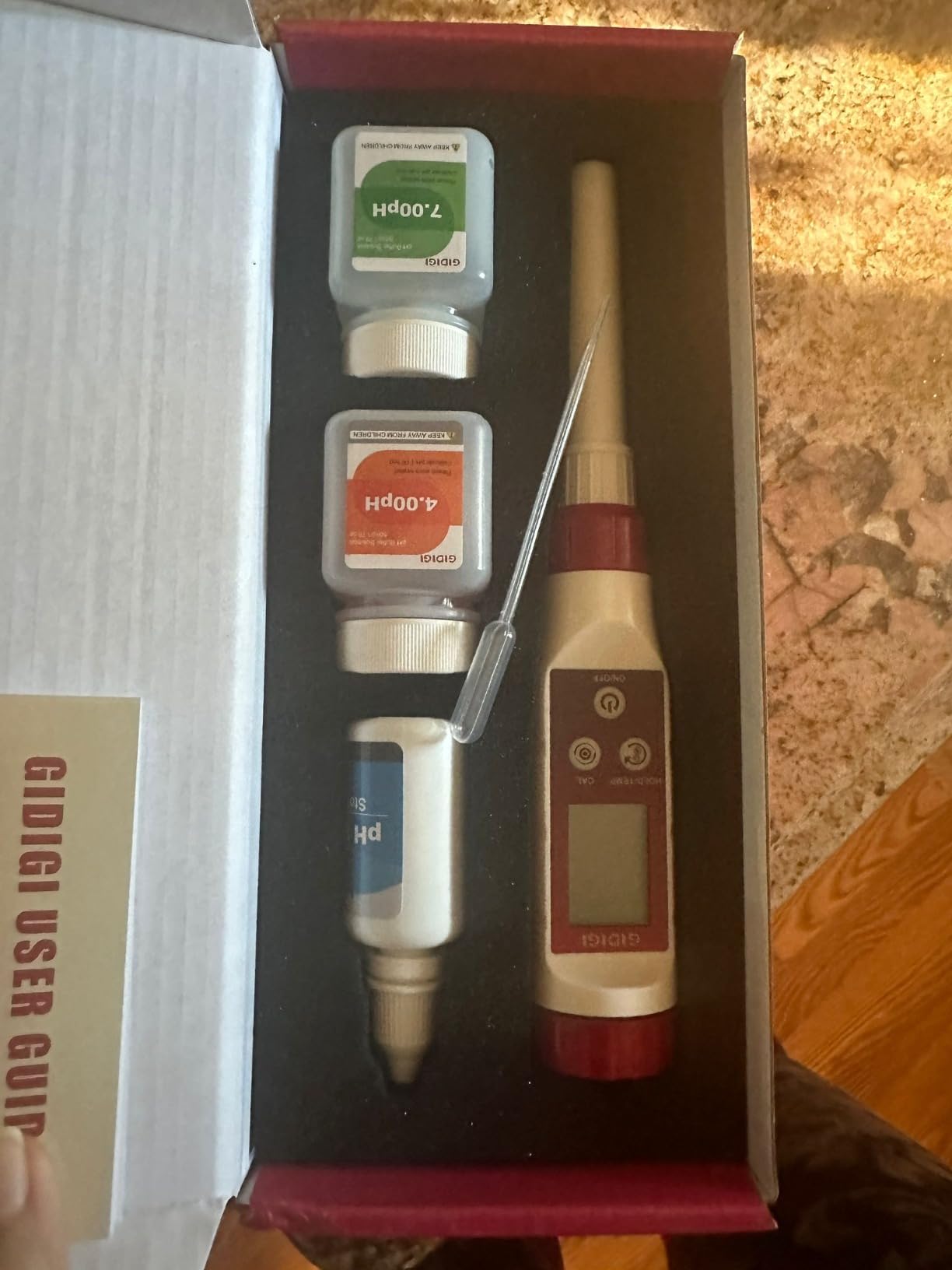 Smart pH Meter for Food, GIDIGI Digital Food pH Tester, Accurate Canning pH Test Kits with ATC, Professional Fermenting pH Test Pen, Spear pH Probe for Bread Cheese Sushi Rice Sourdough Sauce Meat customer photo 1