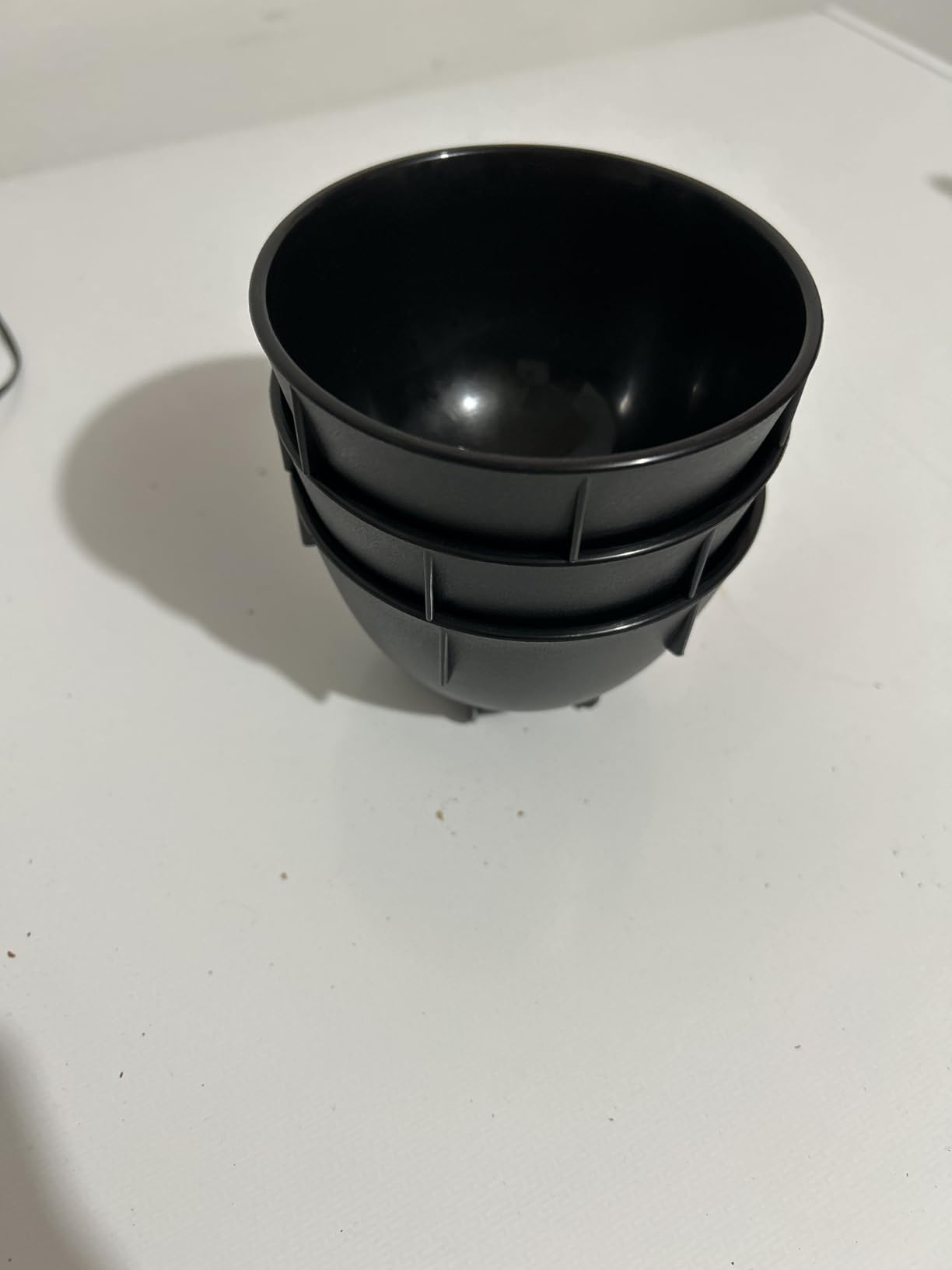 BARISTA HUSTLE Black Coffee Cupping Bowls 200ml - Stackable Heat-Preserving Cups - Premium Material Ideal for Coffee Tasting, High-Density Polyethylene for Zero Taste Interference - Set of 12 customer photo 1