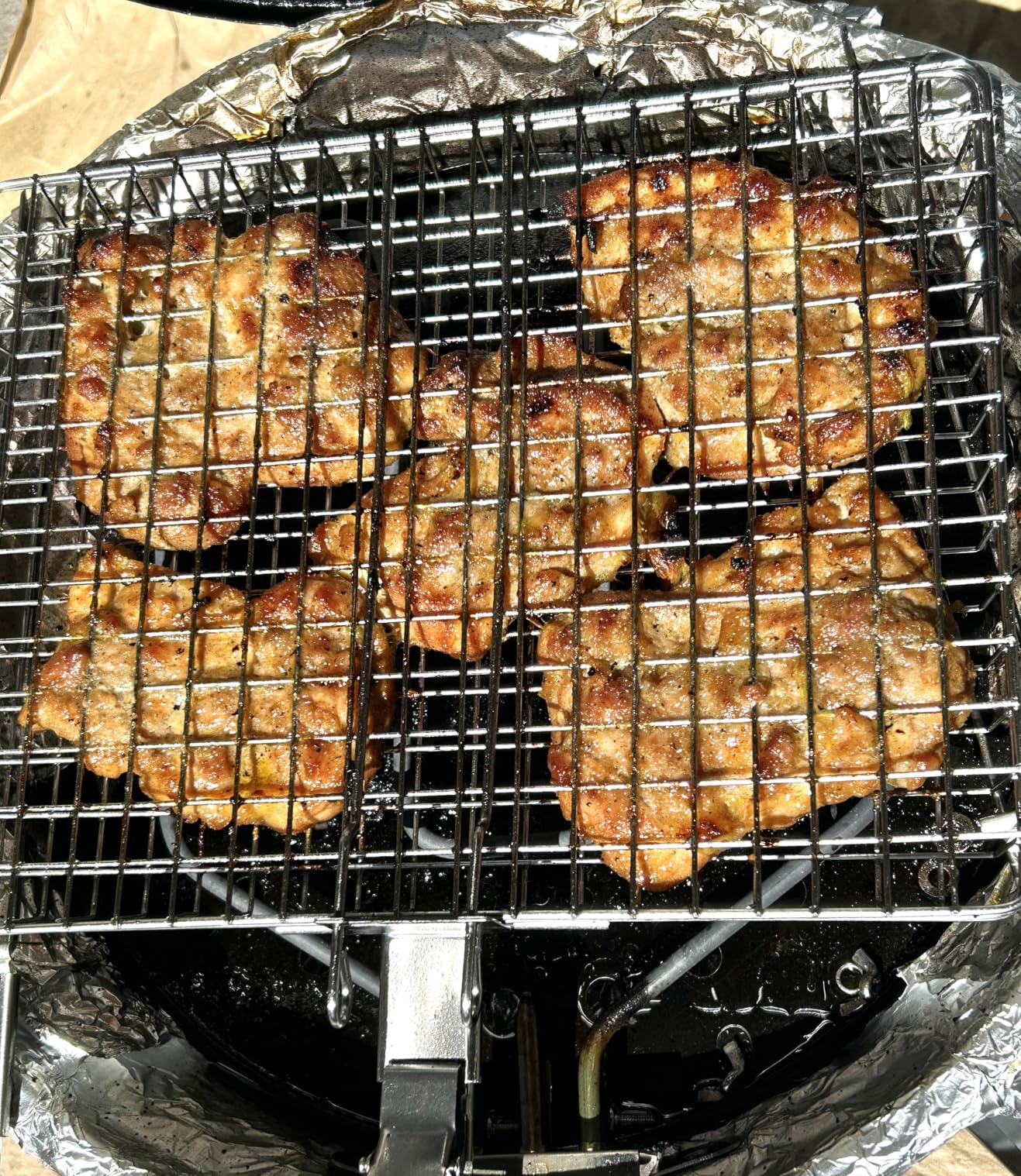 Nesting Grill Baskets, 2pcs Grilling Baskets for Outdoor with Removable Handle, Stainless Steel BBQ Camping Cooking Accessories Tools for Fish, Vegetable, Shrimp - Gifts for Men Dad Husband customer photo 1