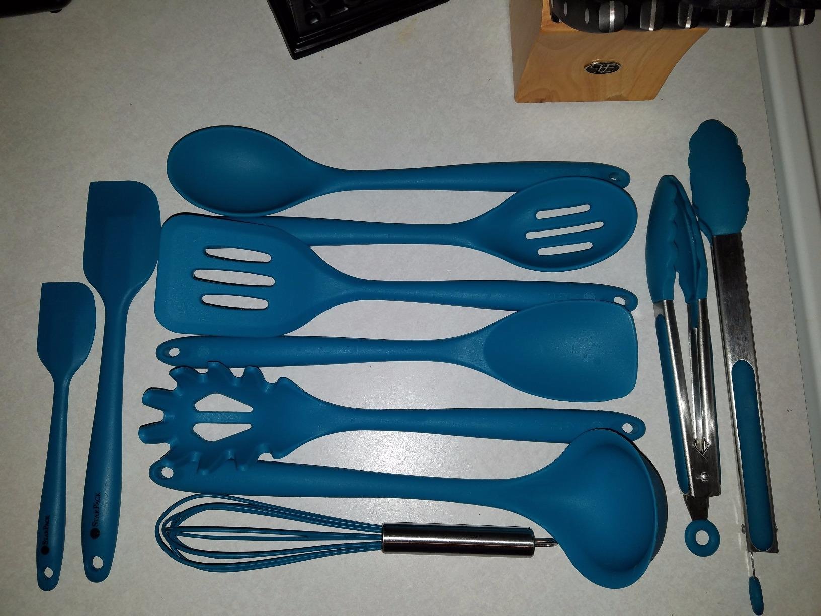 Starpack 'Scrape & Stir' Silicone Spatula (8 Inch) - Heat Resistant Spatula Set 600°F - Food Grade Kitchen Spatulas - Nonstick Baking and Cooking Spatula - LFGB Grade Rubber Spatula Set customer photo 2