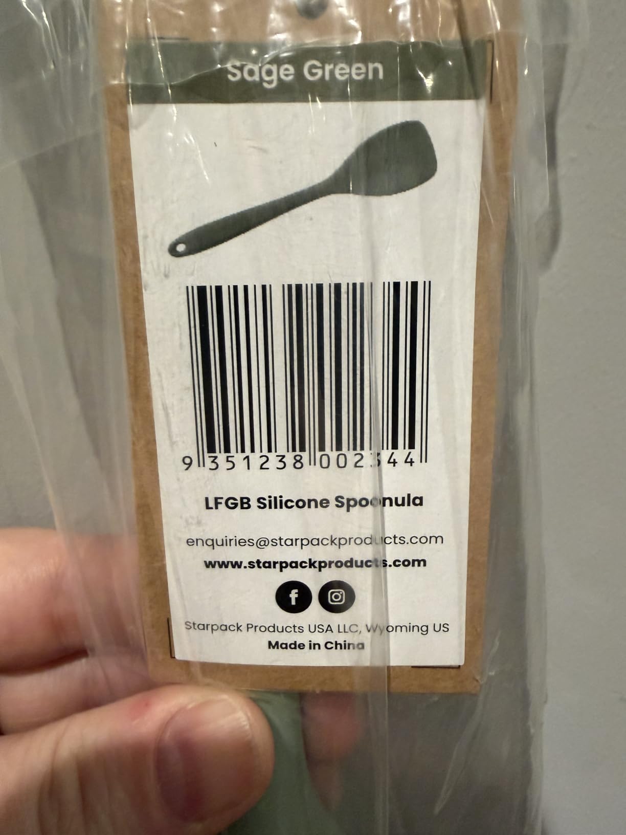 StarPack Silicone Spoonula The All-Rounder 10.5 Inch - LFGB Spoon Spatula, 600°F Heat Resistant, BPA-Free - One-Piece Seamless, Dishwasher Safe - for Nonstick Cookware, Sage Green customer photo 2