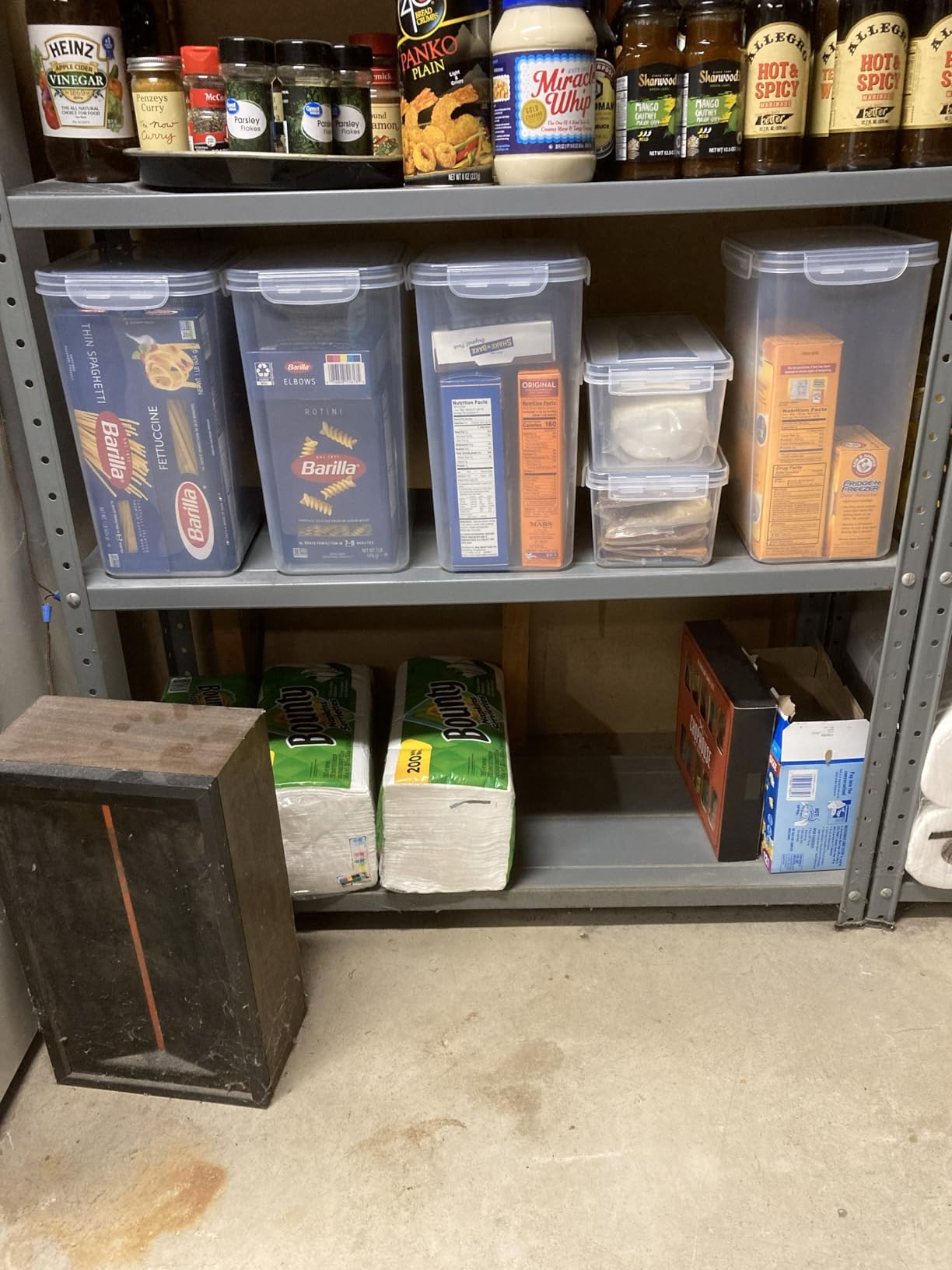 Shazo 2 PC (9.5L | 321 Oz) Extra Large Bulk Food Storage Containers with Airtight Lids for Flour, Sugar, Rice, Cereal & Pasta - Leakproof, BPA-Free Plastic Canisters for Kitchen & Pantry Organization customer photo 2