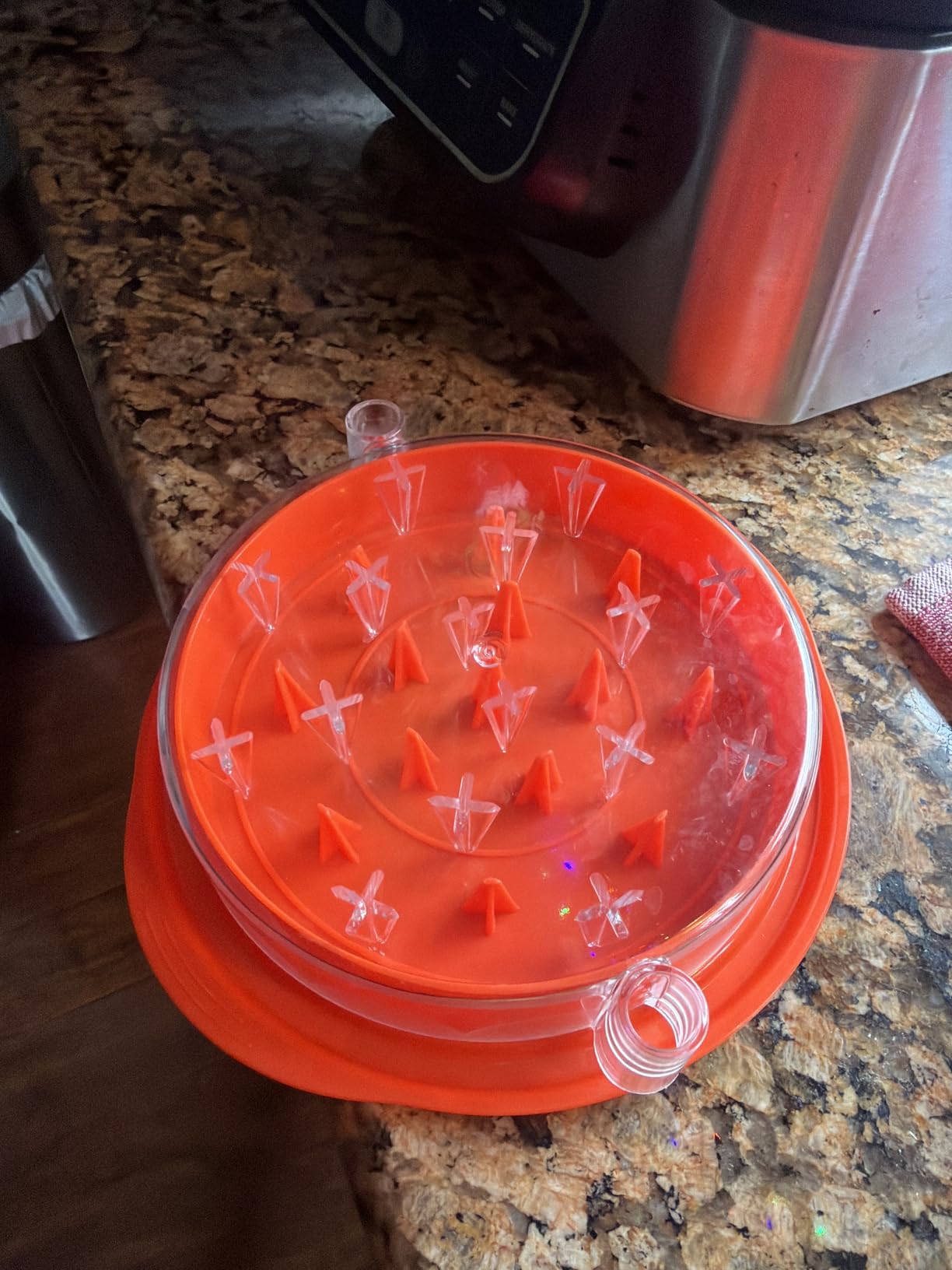 SoulLife Chicken Shredder 8 Inches, Chicken Breast Shredder Tool, Cooked Meat Shredder With Clear Lid, Ergonomic Design, Auti-slip, Easy To Clean, Chicken Shredder Tool Twist, Chicken Grinder (Black) customer photo 1