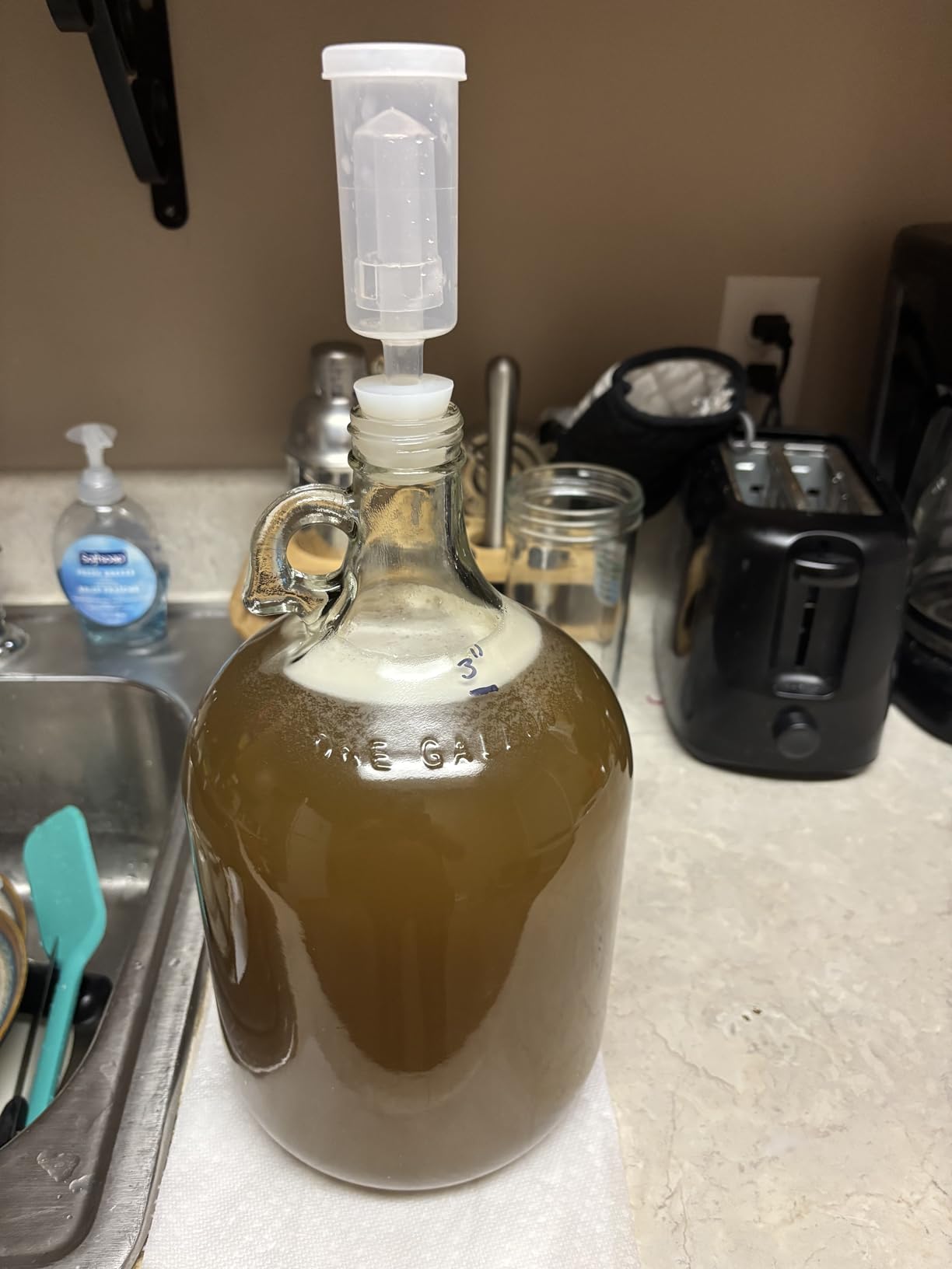 Complete Mead Making Kit for Beginners - Home Brewing Starter Kit - Includes 1 Gallon Glass Jug Carboy - Alcohol Hydrometer for Alcohol Test - Auto Siphon - Airlock - How to Guide and More customer photo 2