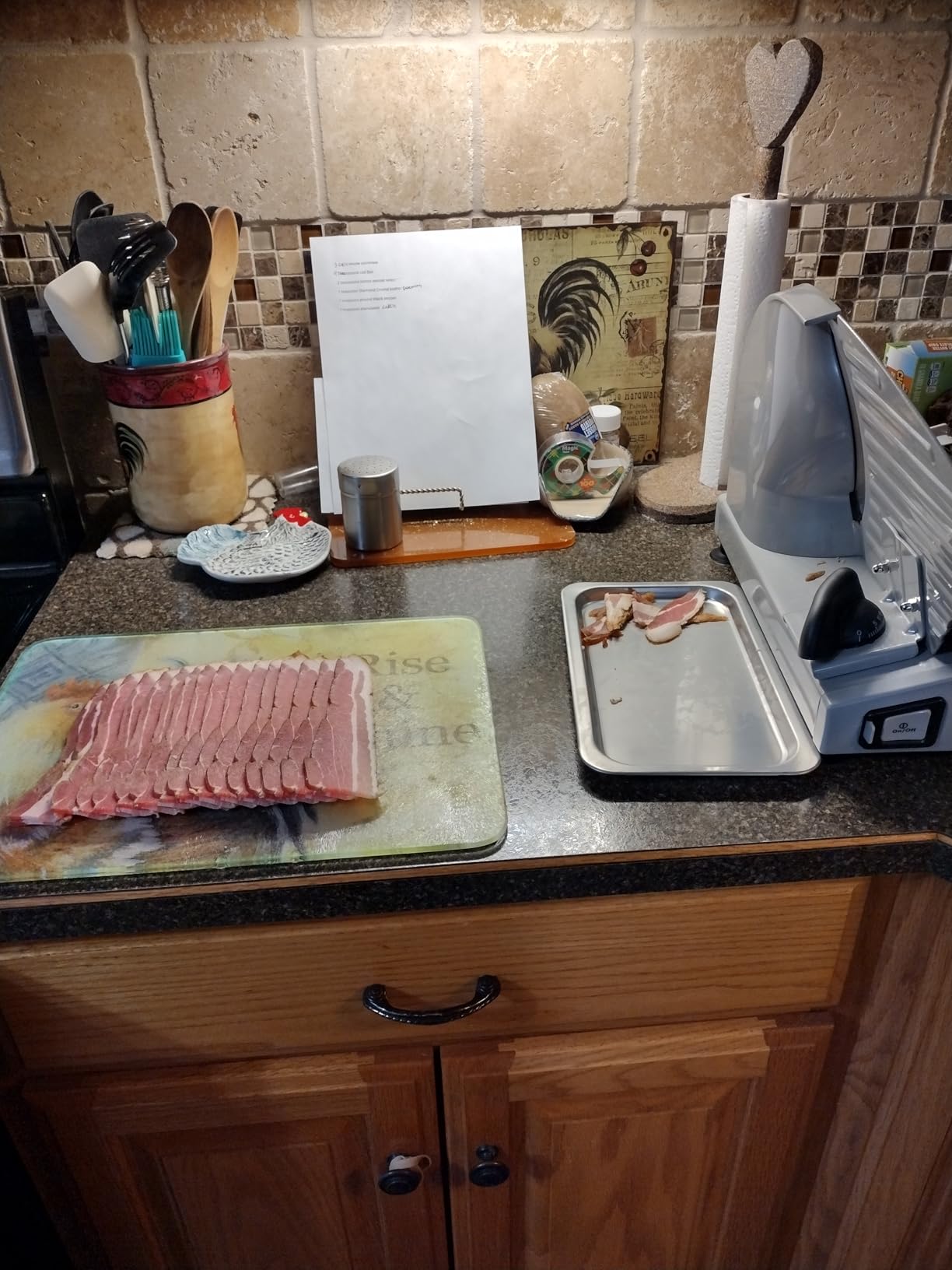 Meat Slicer, 200W Meat Slicer Machine for Home, DC Motor Quiet Deli Slicer with 2 Removable 7.5'' Stainless Steel Blades, Adjustable Dial for 0-15mm, Electric Food Slicer for Meat, Cheese, Bread customer photo 1