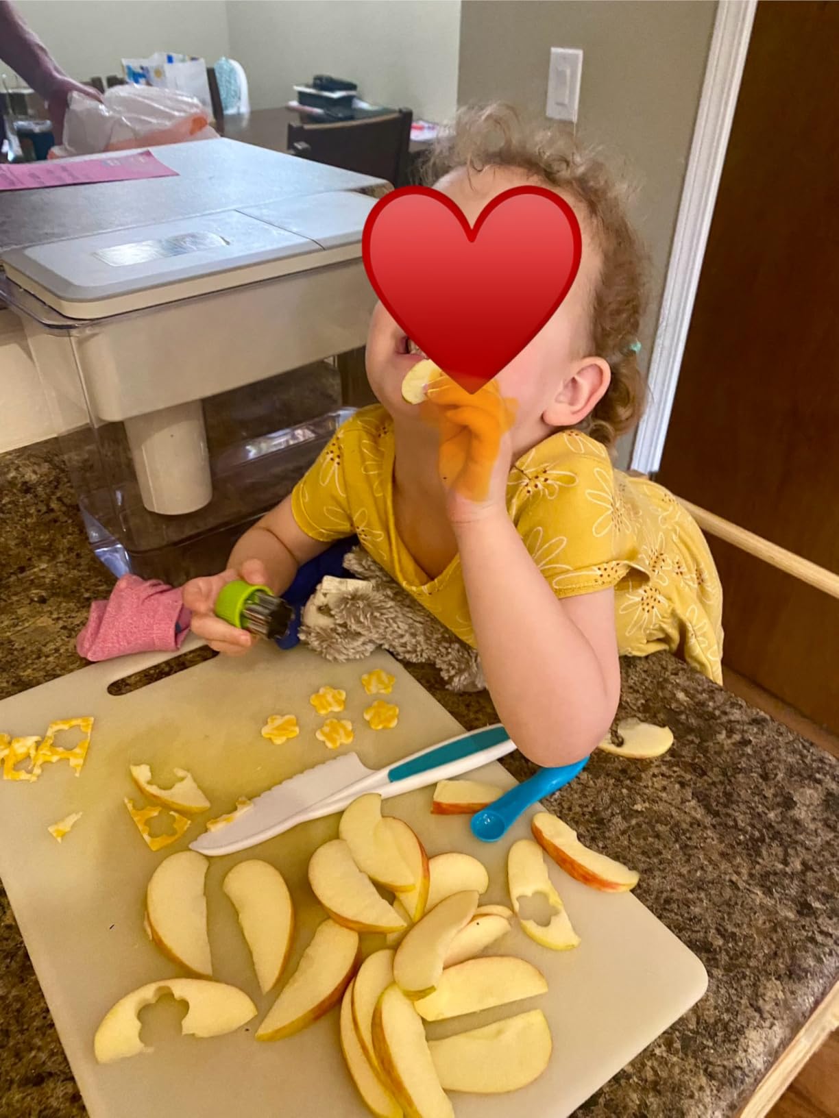 40-Pcs Kids Knife Set for Real Cooking, Toddler Cooking Set Montessori with Recipes Book, Toddler Kitchen Tools for Cooking, Kids Cooking Sets Real - Cutting Board and Knife Set customer photo 1