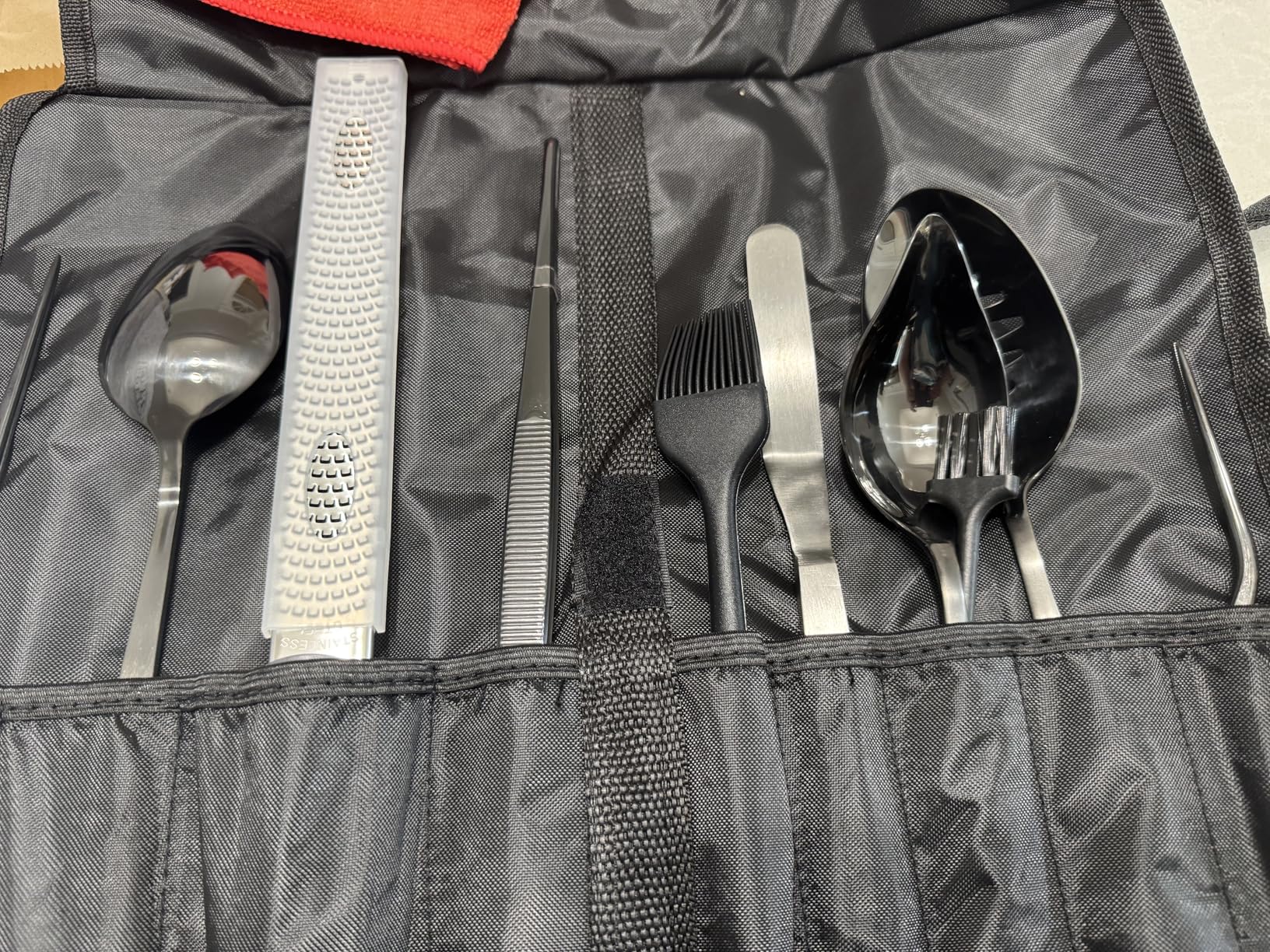 7 Pc Black Plating Tools Culinary Set (Professional Chef Utensils)| Chef Kit with 3 Plating Spoons, 3 Chef Plating Tweezers, Offset Spatula. Bundled with Zester Tool Set and Silicon Basting Brush customer photo 2