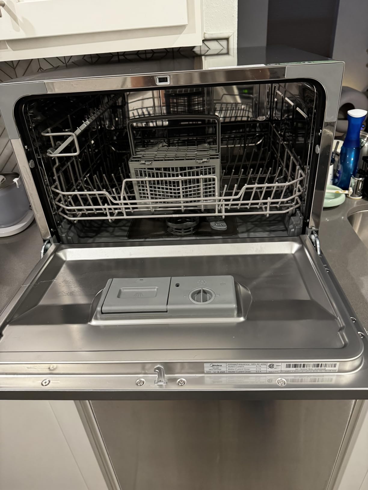 Midea MDC22P2ASS Countertop Dishwasher, 6 Place Settings & 6+2 Washing Cycles Portable Dishwashers, Energy Star Dish Washer for Dorm, RV & Apartment, Silver customer photo 1