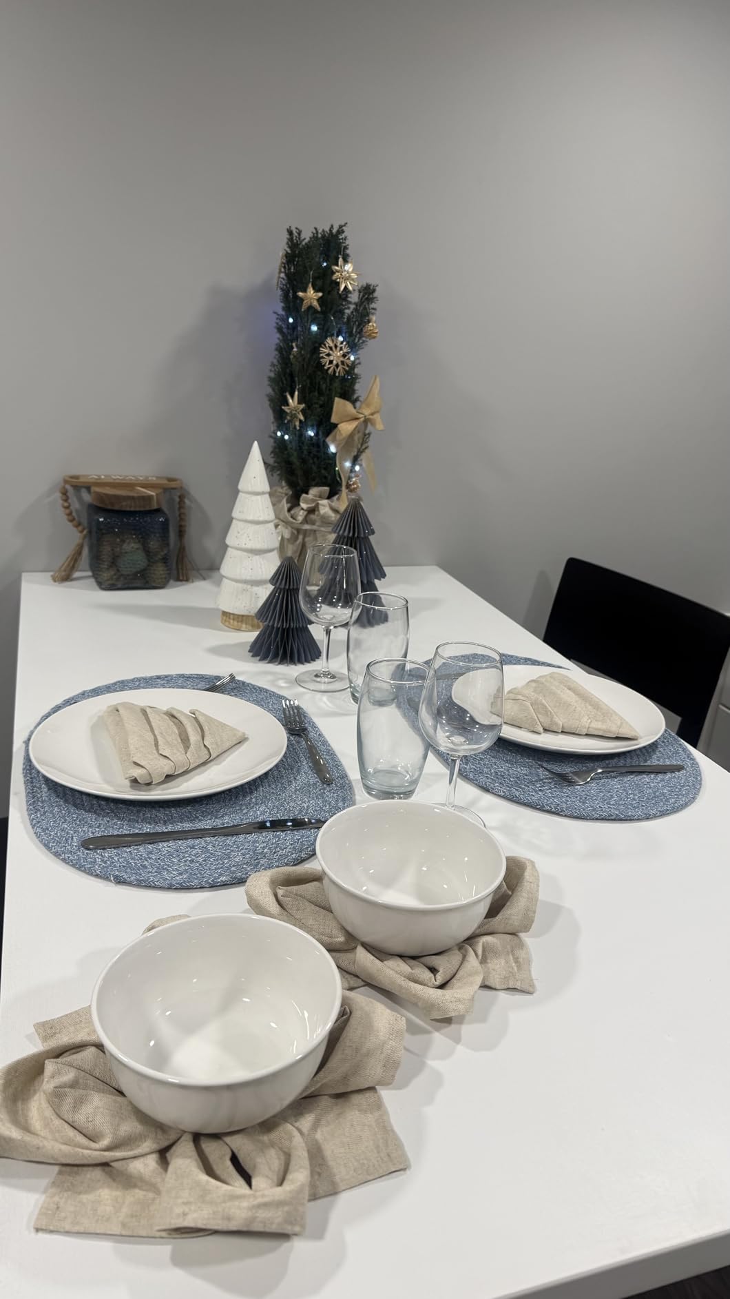 Ruvanti Linen Napkins Set of 12, 18x18 Cloth Napkins, Cotton Linen Blend Napkins Cloth Washable, Soft, Reusable Dinner Napkins for Wedding, Parties, Christmas, Thanksgiving, Everyday Use-MartiniOlive customer photo 2