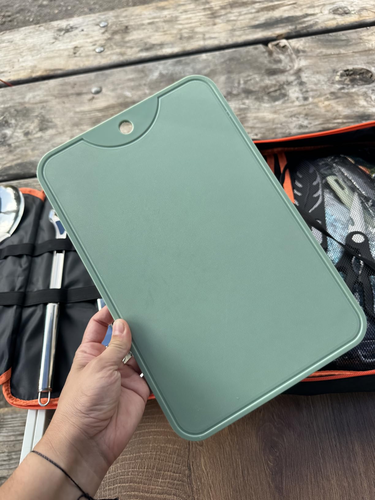 Gaialoop Portable Camping Cooking Utensils Set, Camp Kitchen Set with Organizer Bag, RV Essentials Outdoor Cooking Utensil Kit for Travel, Picnics, Camping, BBQs, Parties customer photo 2