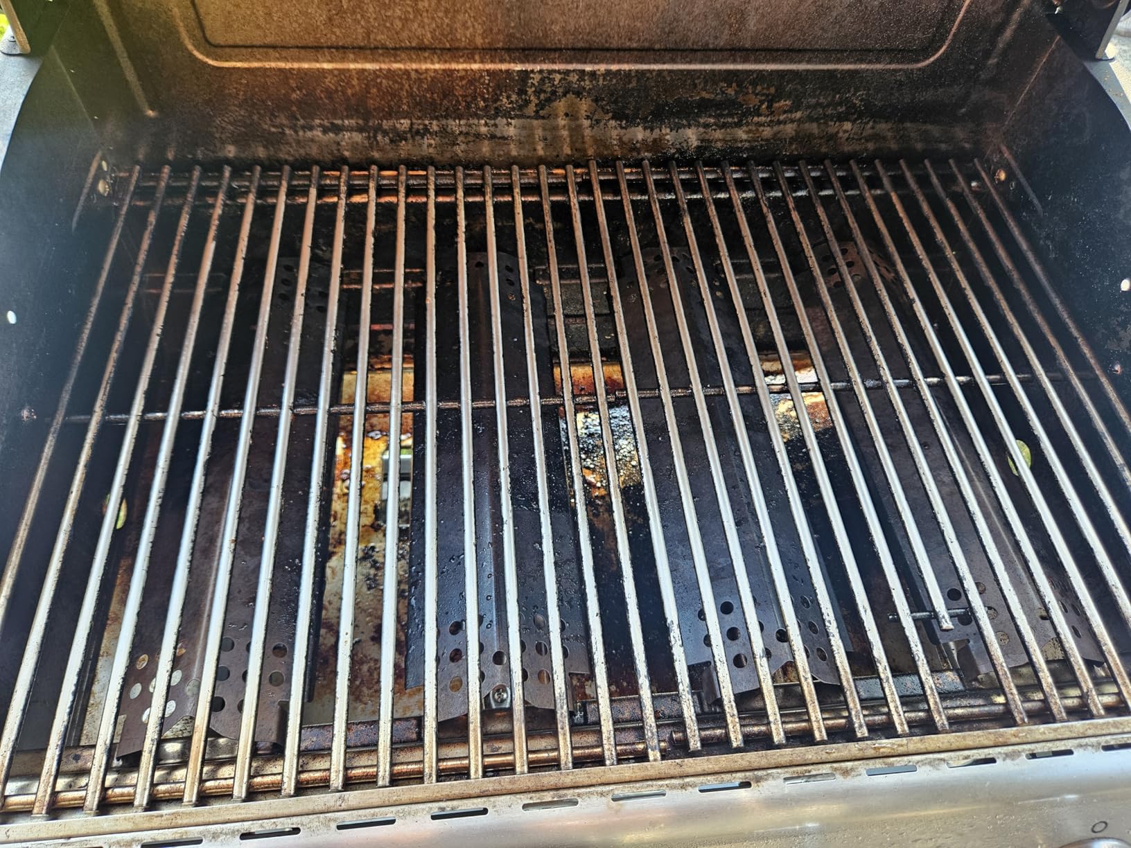 MEKER Grill Brush Bristle Free, Grill Cleaner Brush with 5 BBQ Replacement Head for Cast Iron, Stainless Steel Grates, Safe Grill Scraper Outdoor BBQ Grill, Black customer photo 1