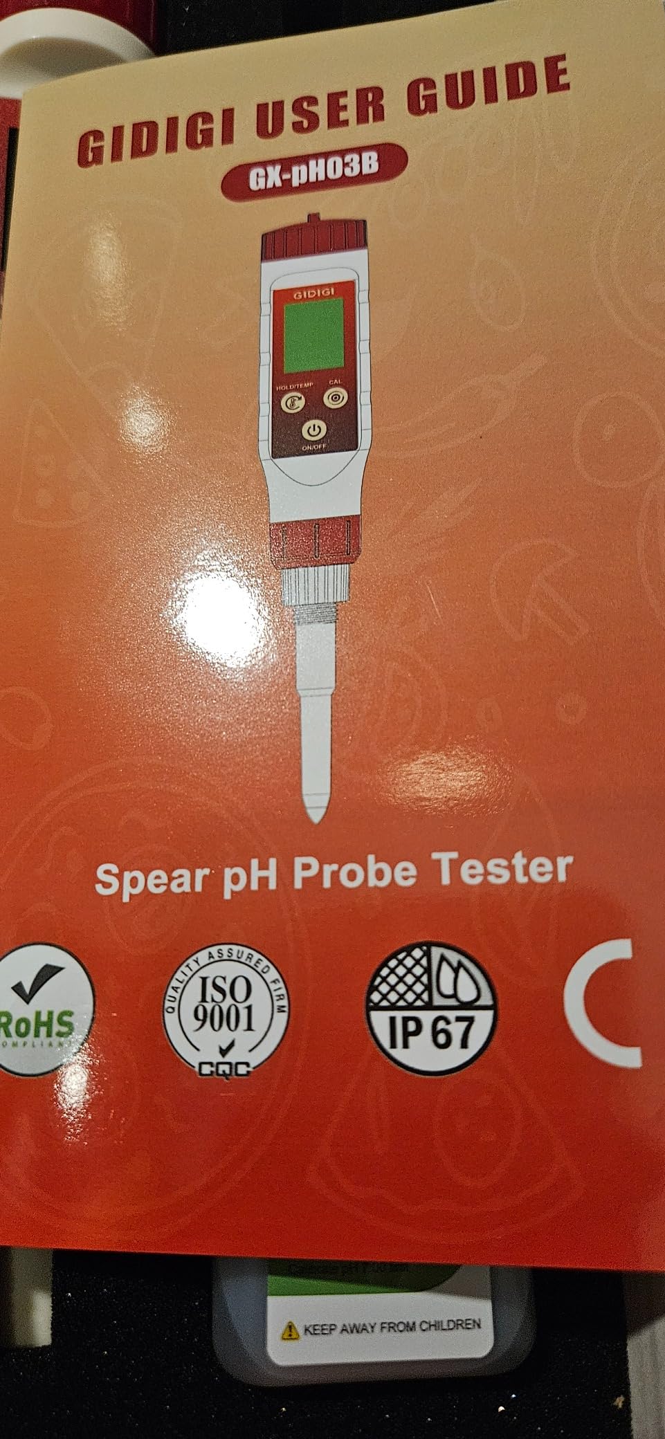 pH Meter for Food Digital pH Meter for Fermentation Hot Sauce Canning Spear Tip pH Food Tester Probe for Cheese Cooking Sourdough Bread Saliva Water Resistant Food Acidity Tester for Solid and Water customer photo 2